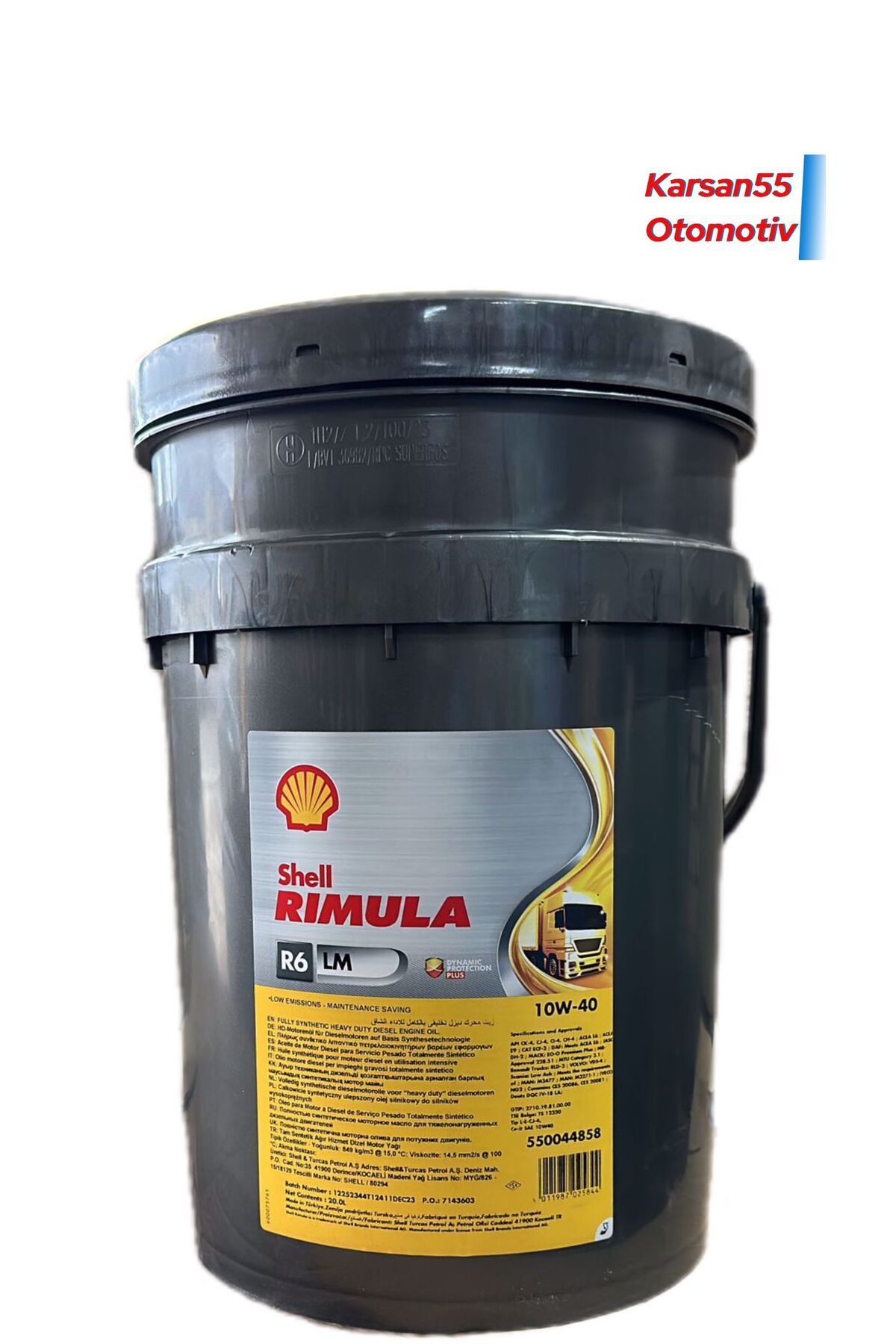 Shell SHELLRİMULA R6 LM 10W/40 20LT ÜRETİM 2023