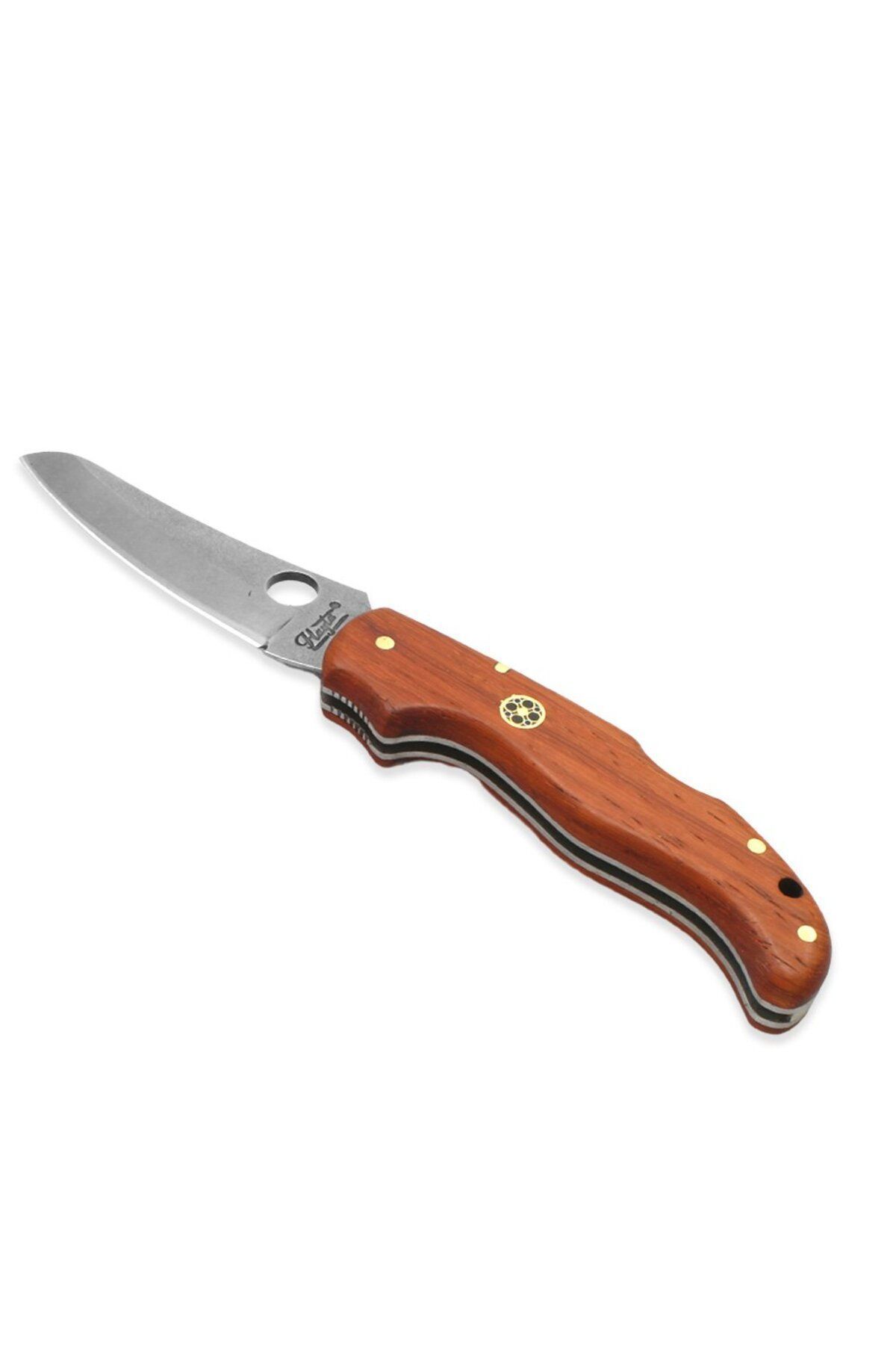 Tesbihane Padok Ağacı Delikli Hayta Model 4116 Karartılmış Çelik Avcı/Kamp Bıçağı