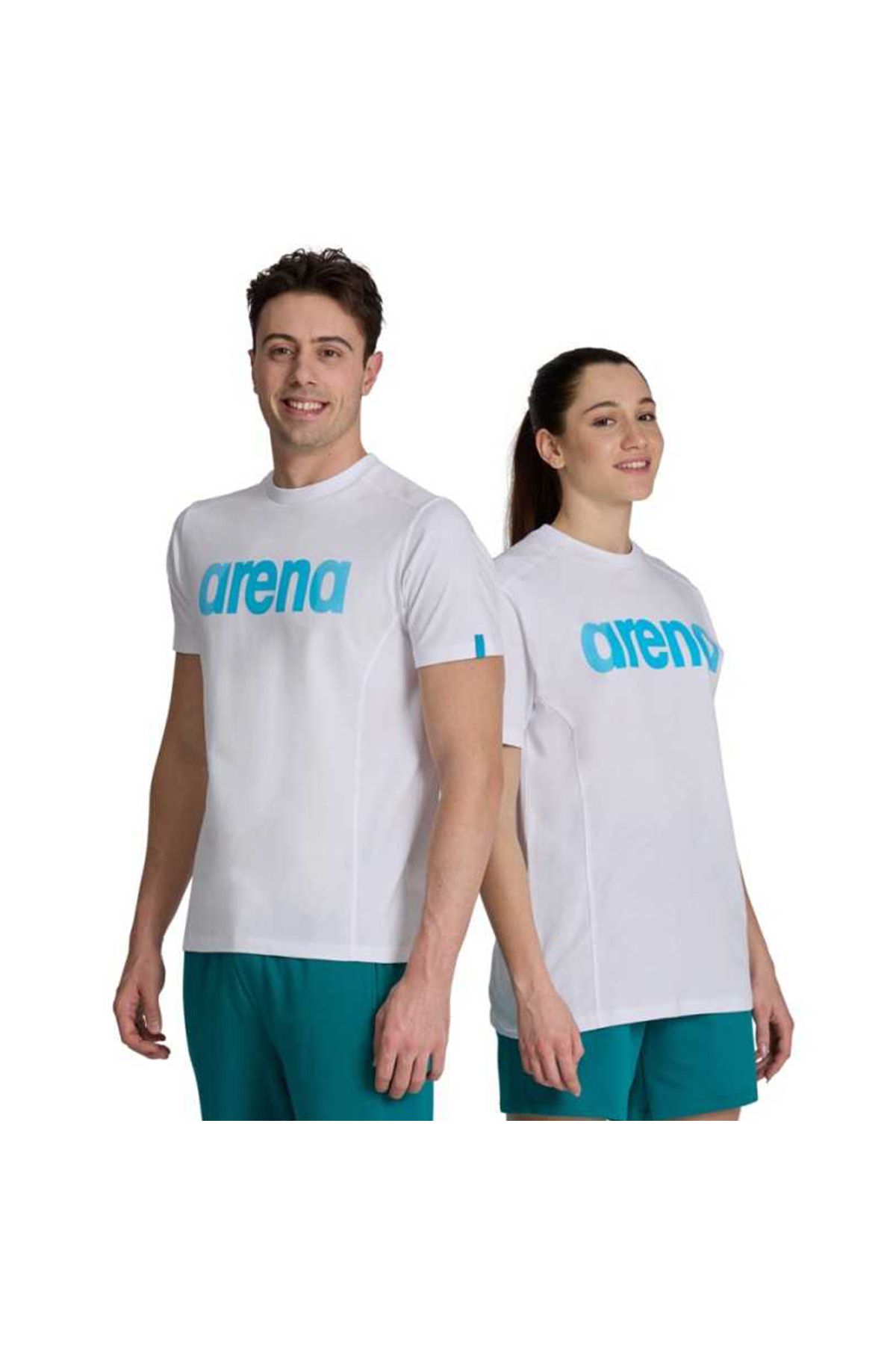 Arena Logo Cotton Unisex Beyaz Günlük Stil T-shirt 005336108