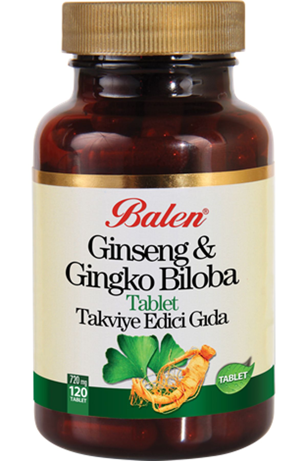 Balen Ginseng & Gingko Biloba 120 Adet Tablet 720 Mg