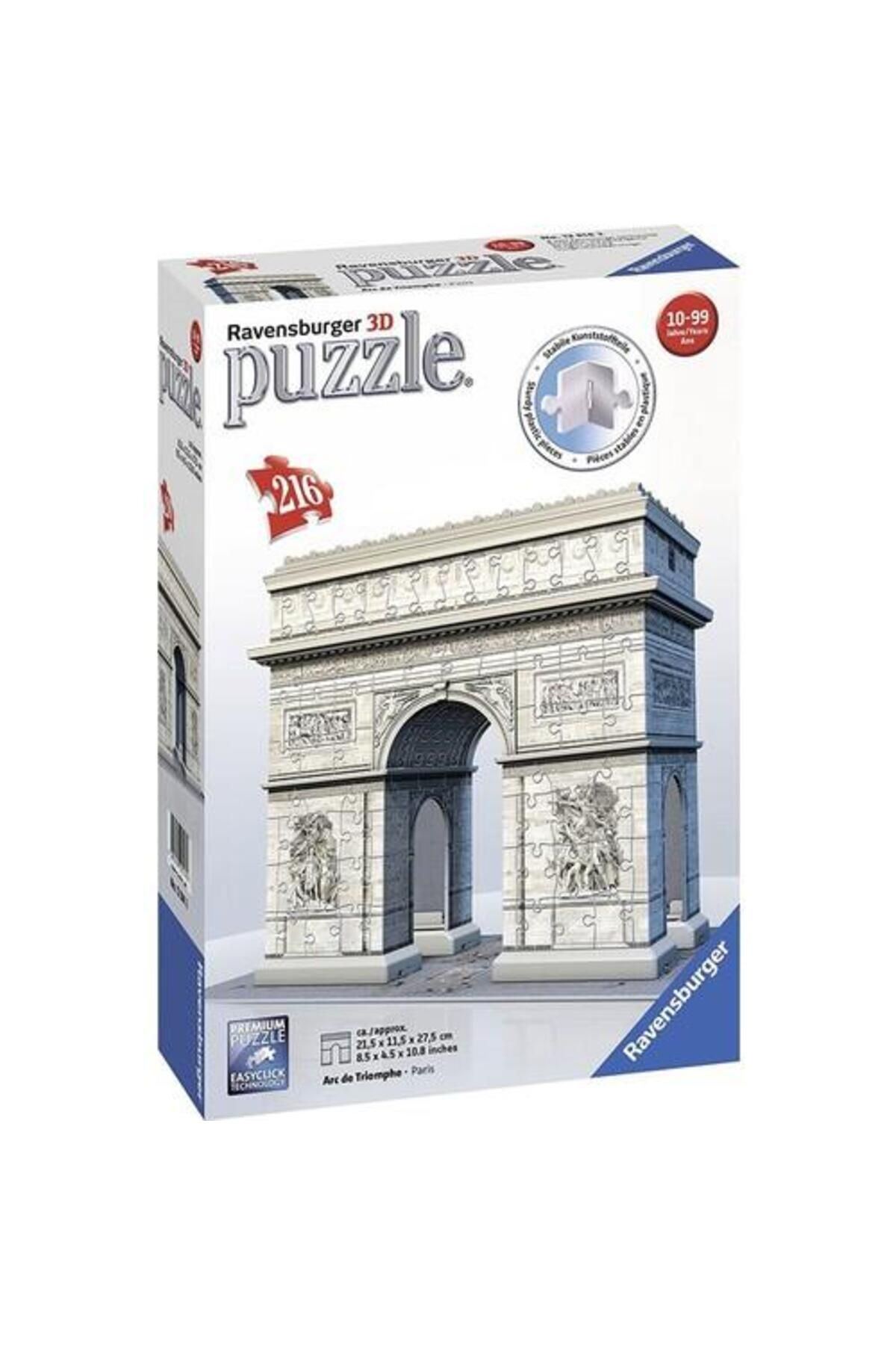 RAVENSBURGER 3 Boyutlu Plastik Puzzle Arc De Triomphe 125142
