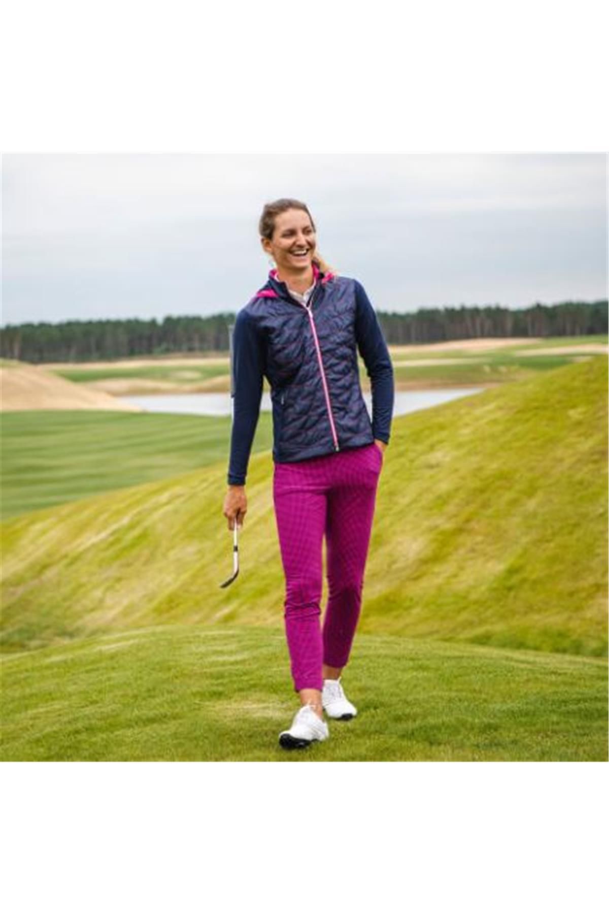 Kjus Women Ikala 7/8 Golf Pants / Kadın Pötikare Pantolon
