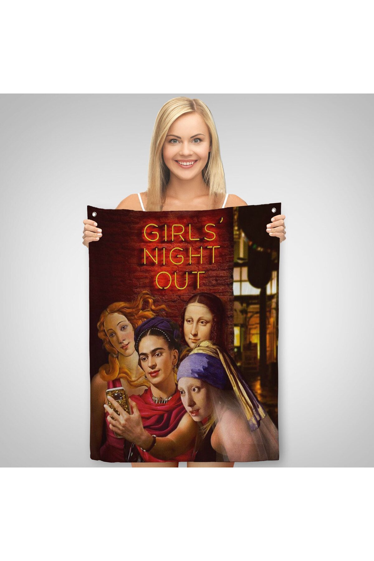 KIRMIZI AYI Kızlar Gecesi, Girls Night Out, Dekoratif Duvar Örtüsü - Halısı-6112