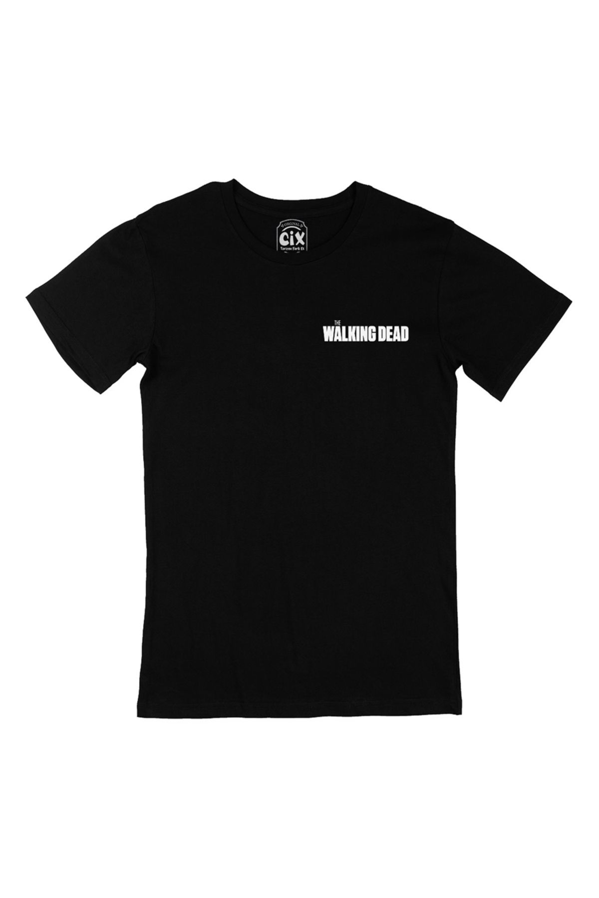 Cix The Walking Dead Cep Logo Tasarımlı Siyah Tişört