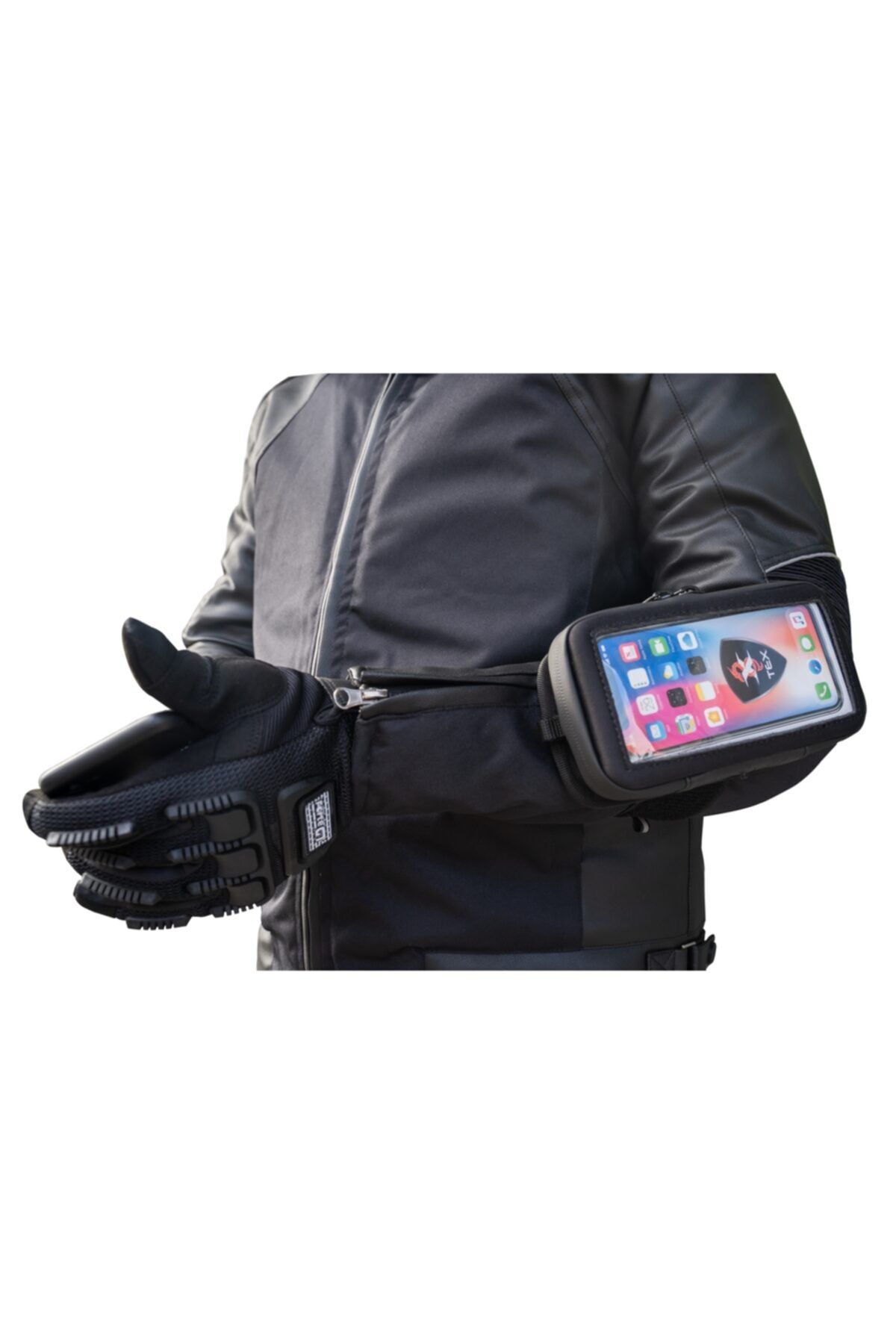 AnkaShop Kola Takılabi?li?r Özel Motosiklet Telefon Çantası Telefon Tutuculu Kol Bağlantılı Motor Çanta