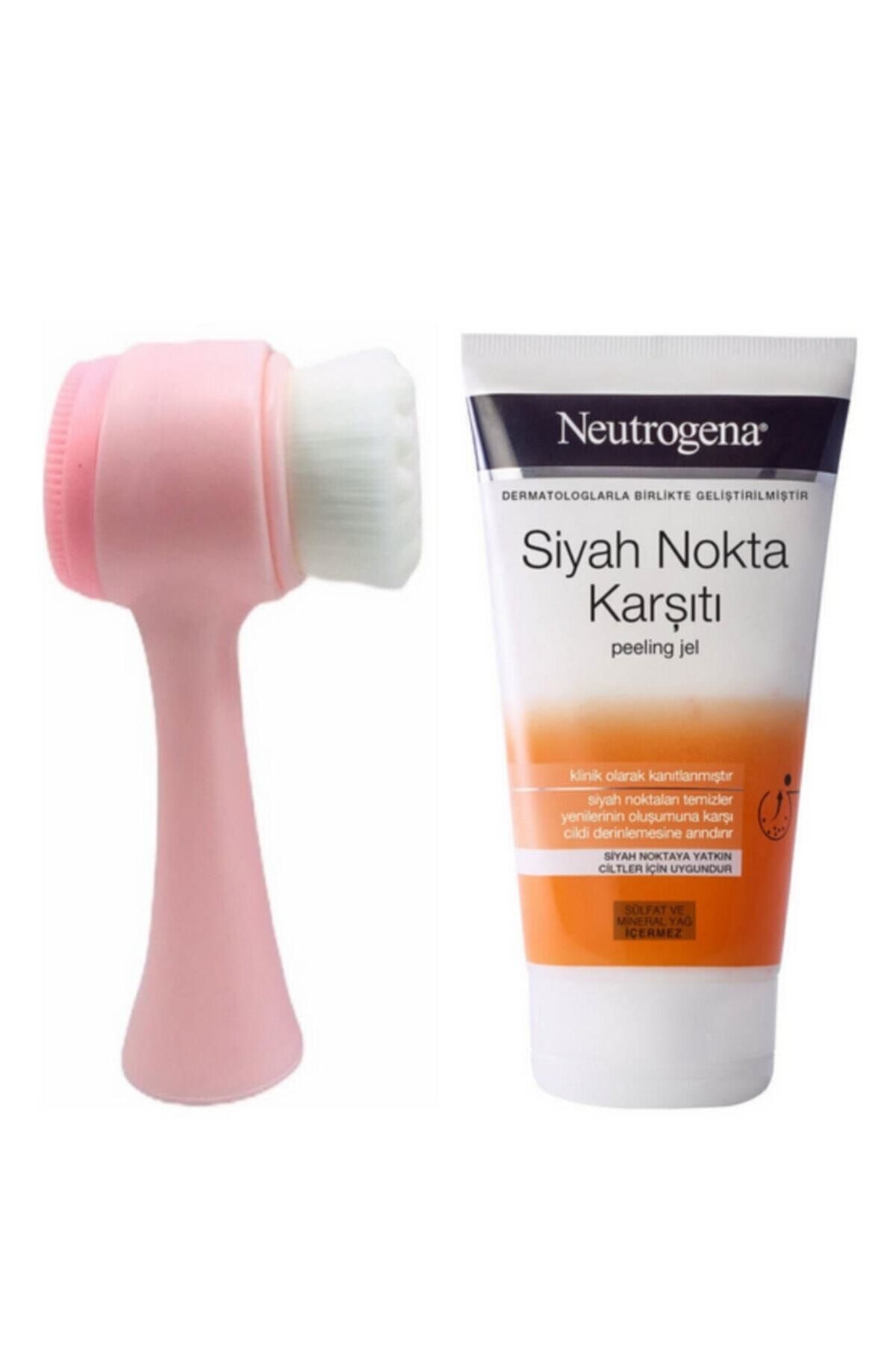 Neutrogena Cilt Yüz Temizleme Fırçası Pembe Ve Siyah Nokta Karşıtı Peeling Jel