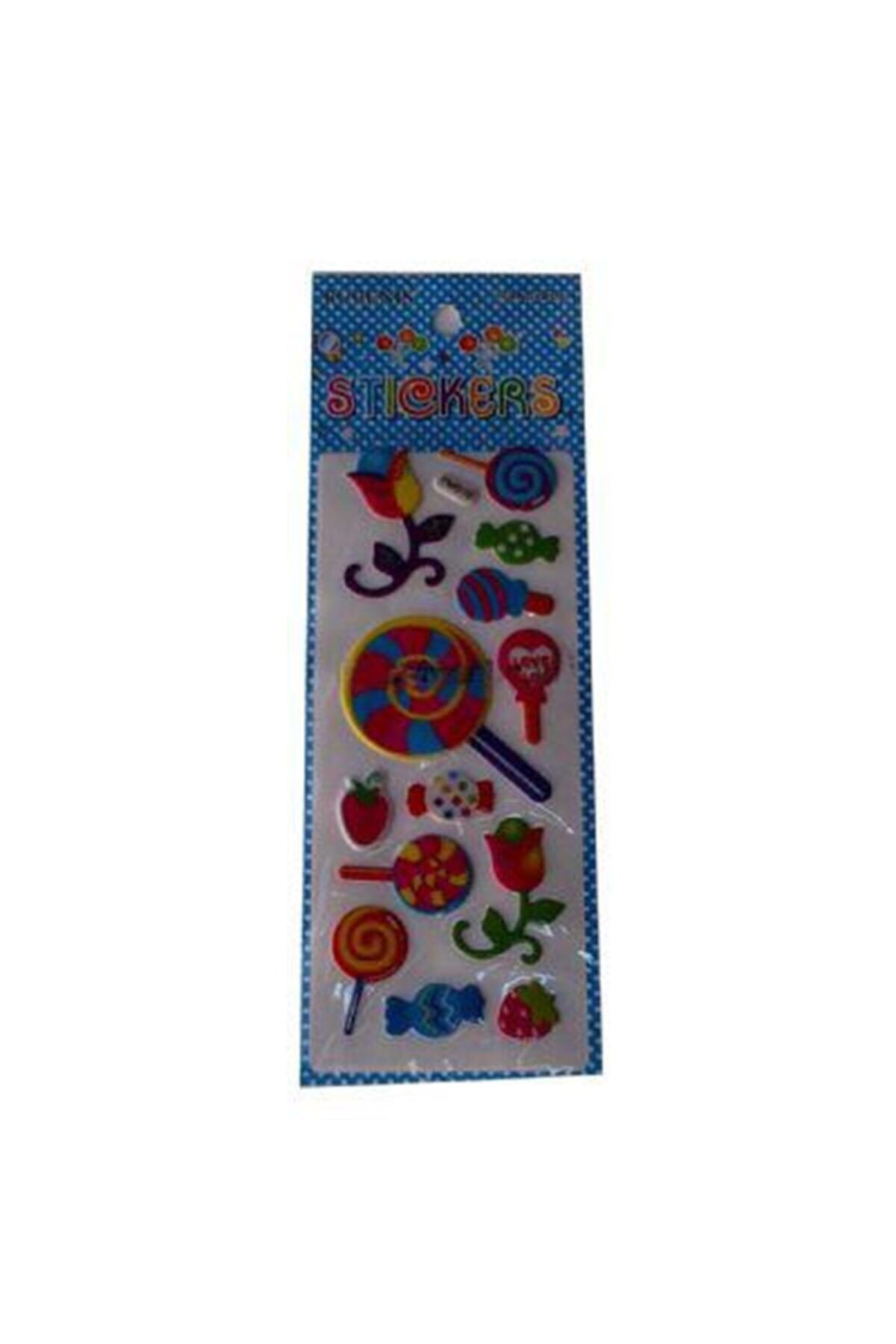 Rubenis Renkli Şeker Çiçek Figürlü Sticker Fms-16