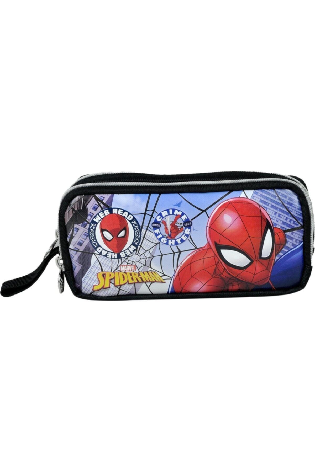 Hakan Çanta Spiderman Lianslı Kalem Çantası - Çift Fermuarlı Kalemlik