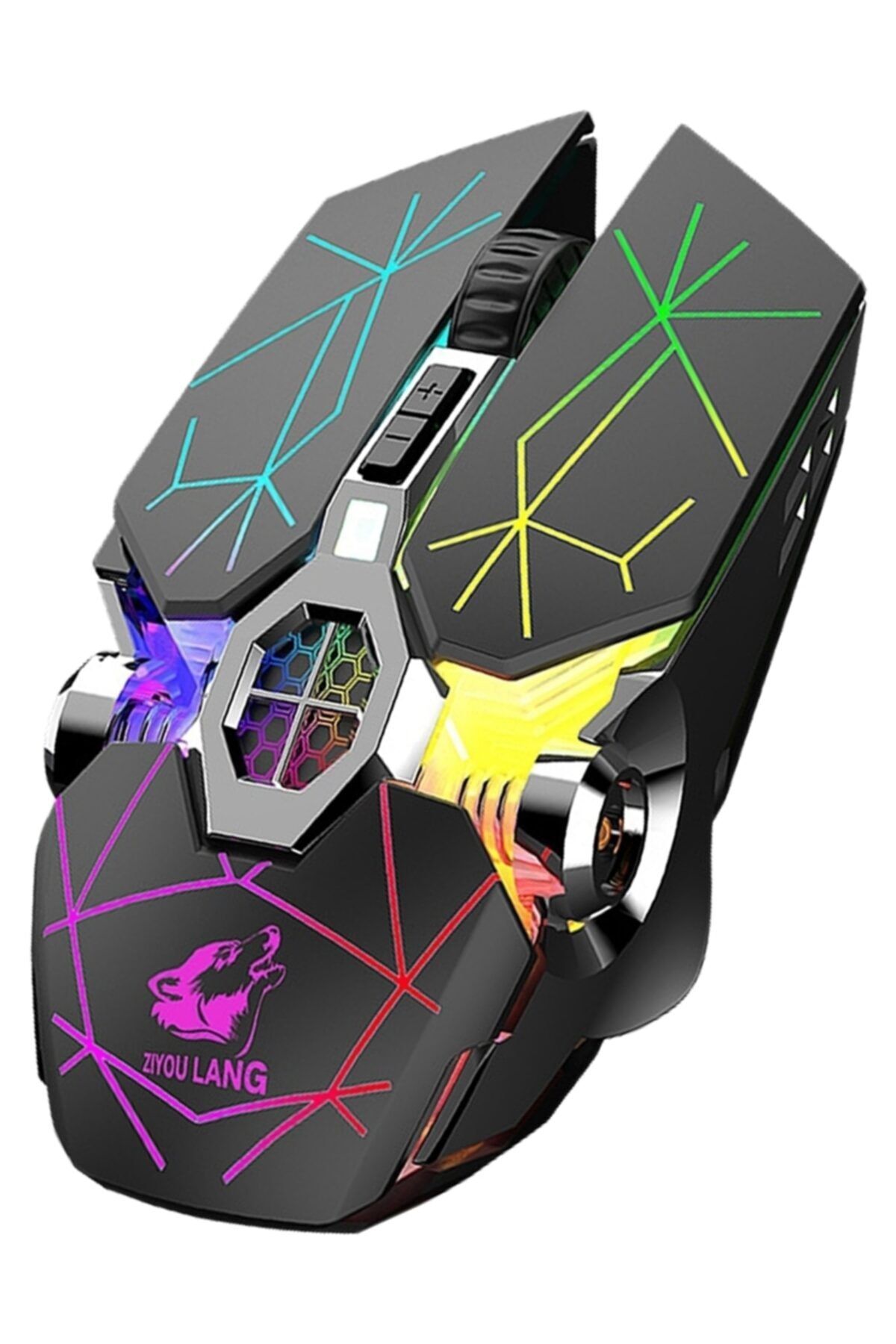 J-TECH Ranger Şarj Edilebilir Kablosuz Işıklı 2400 Dpı Gaming Oyuncu Mouse