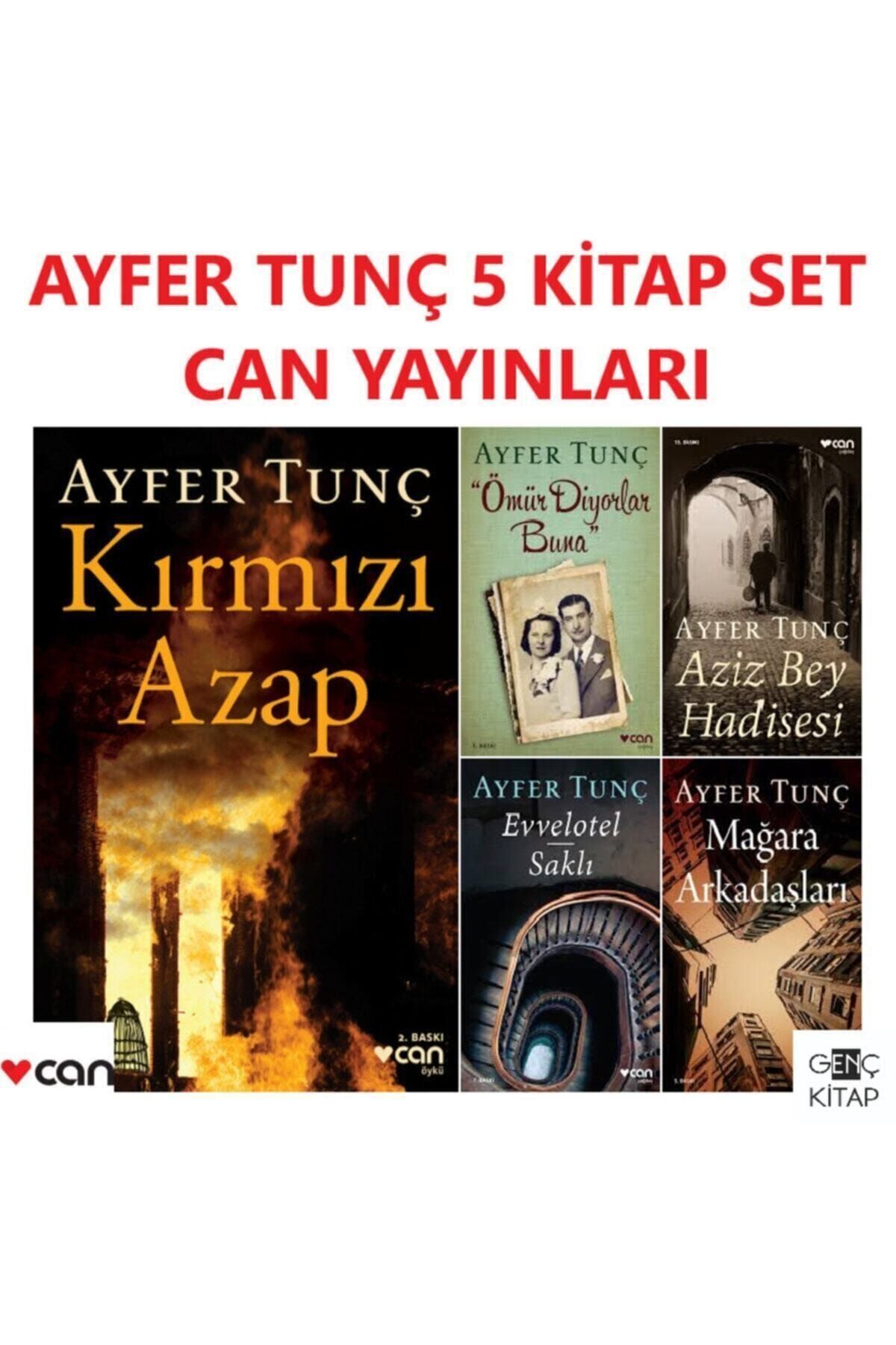 Can Yayınları Ayfer Tunç 5 Kitap Set Kırmızı Azap-ömür Diyorlar Buna-evvelotel-aziz Bey Hadisesi