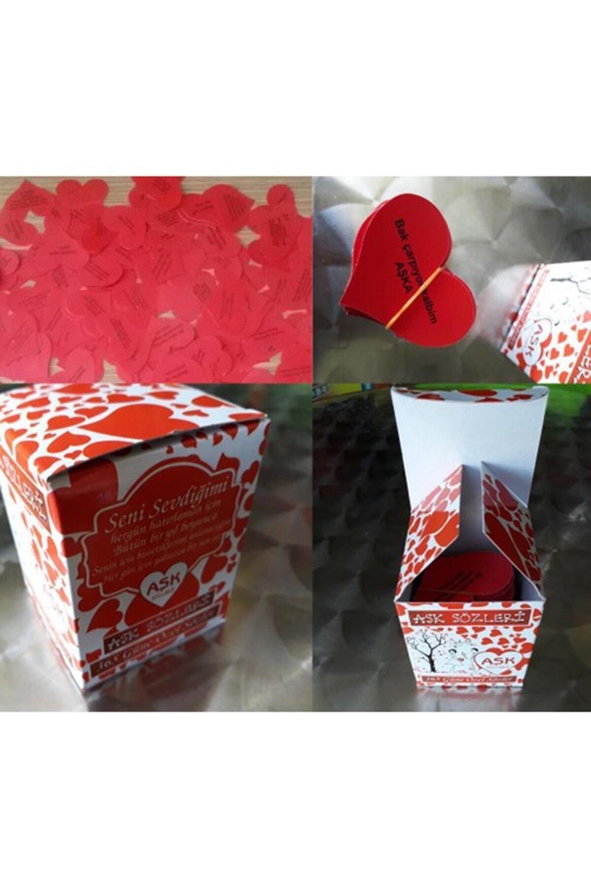Parti Dolabı Sevgiliye Kalp Notlar 365 Aşk Kartı Romantik Sürpriz