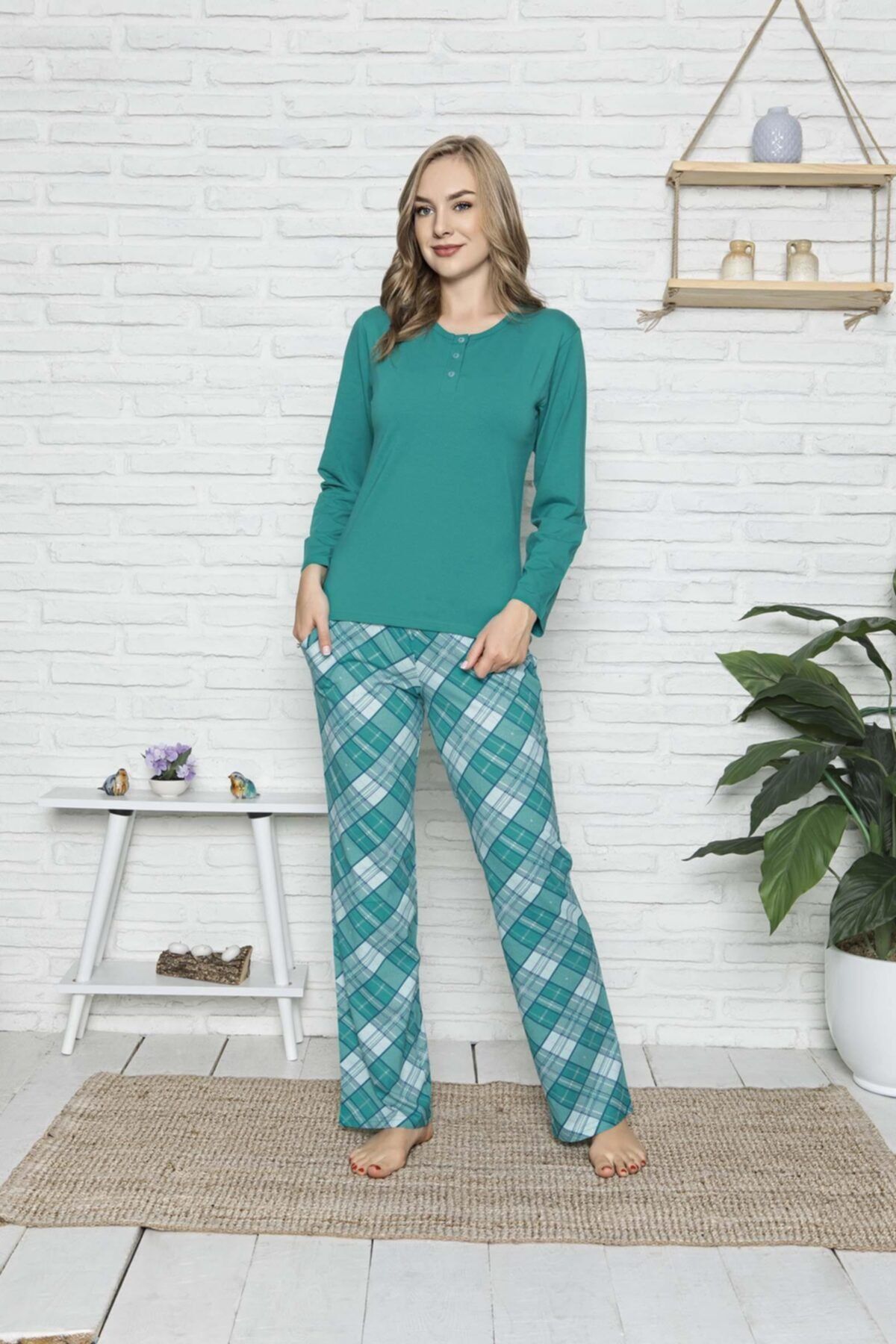 Aydoğan Kadın Modal Uzun Kollu Pijama Takımı
