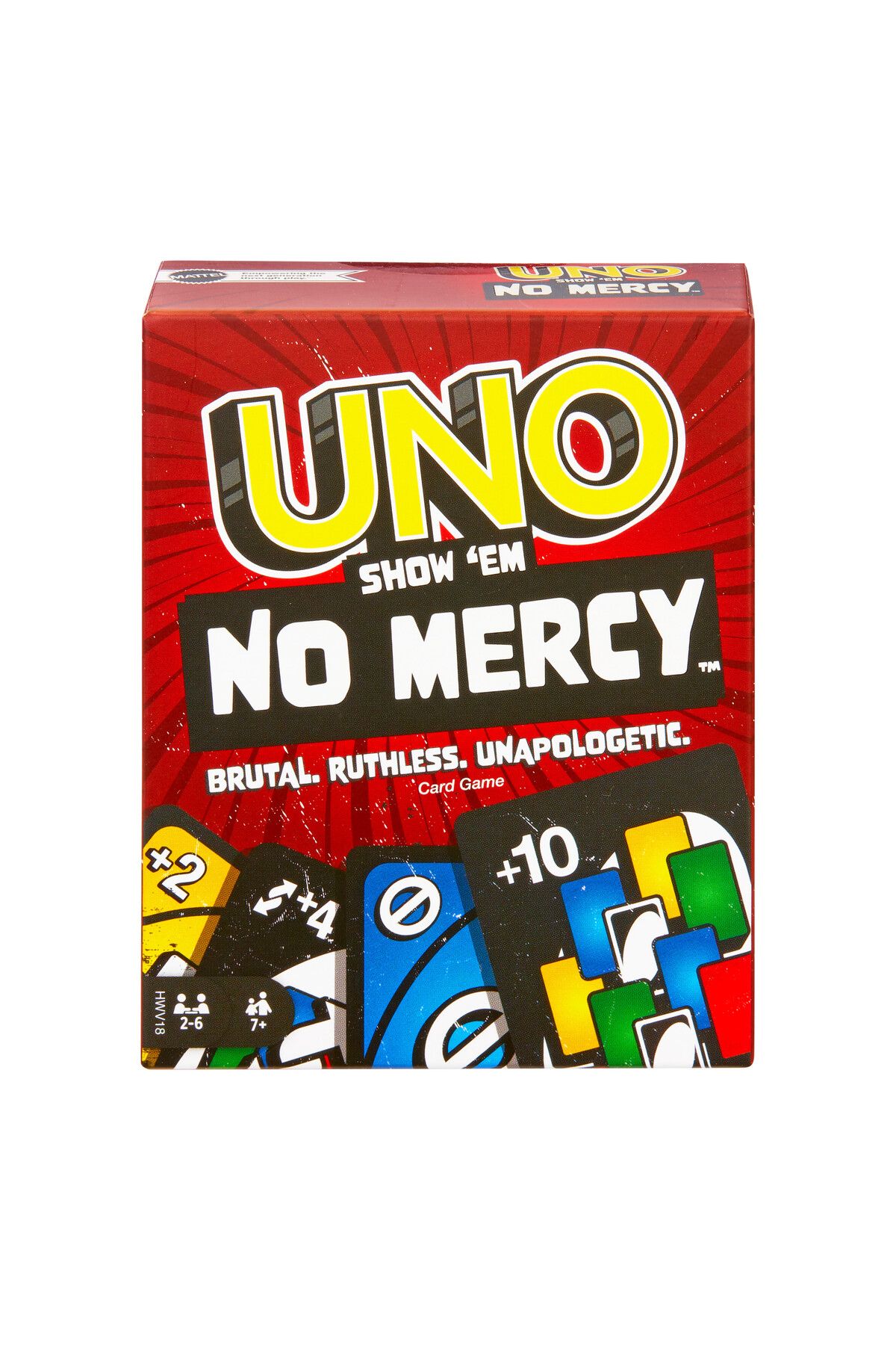 UNO Show ‘em No Mercy Card Game for Kids Family Parties and With Extra Cards Special Rules and Tougher