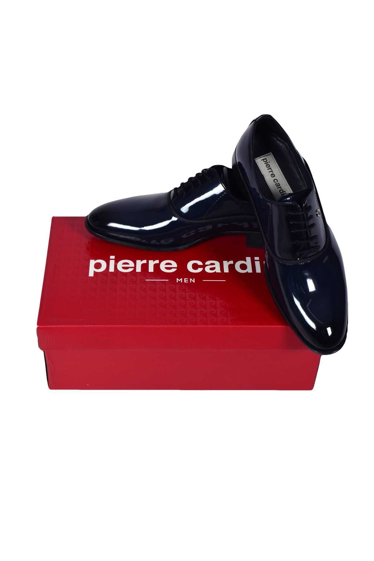 Pierre Cardin Düz Bağcıklı Eva Taban Rugan Damatlık Klasik Erkek Ayakkabı