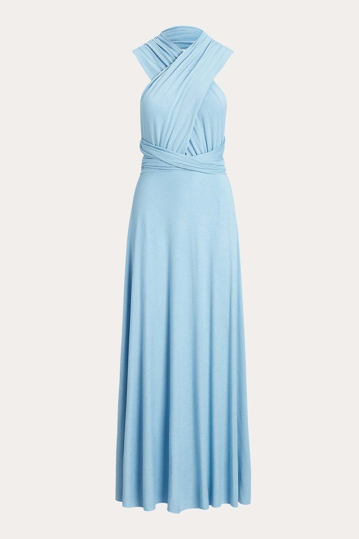 Ralph Lauren Çapraz Sırt Maxi Elbise Xs / Mavi