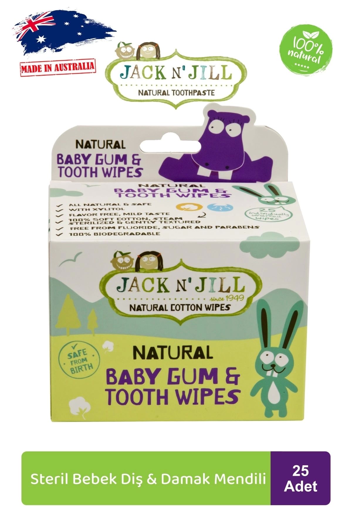 Jack N'Jill Natural Baby Gum & Tooth Wipes