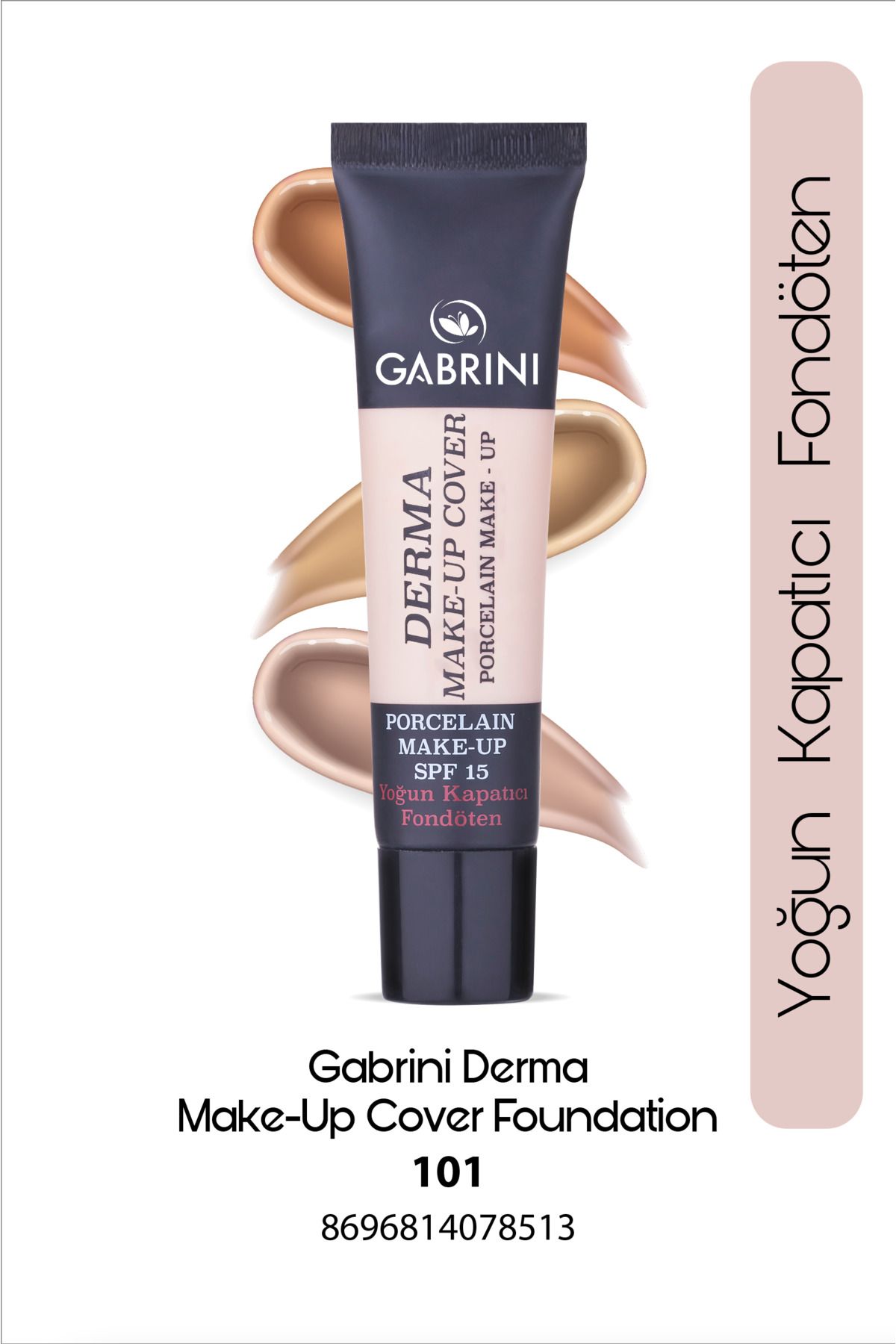 Gabrini Fondöten - Derma Make-up Cover Foundation 101 8696814078513