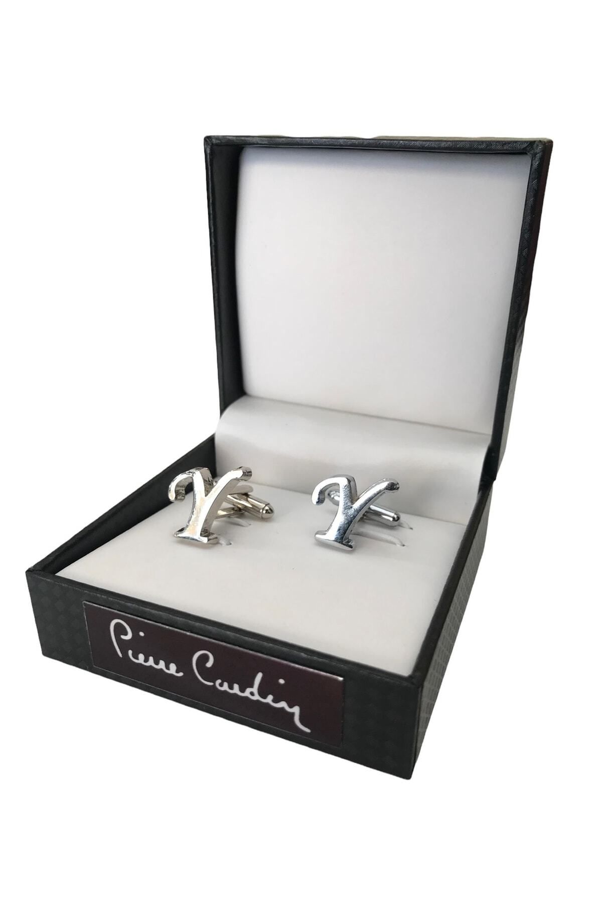 Pierre Cardin Gümüş Renkli  Y Harfi Kol Düğmesi