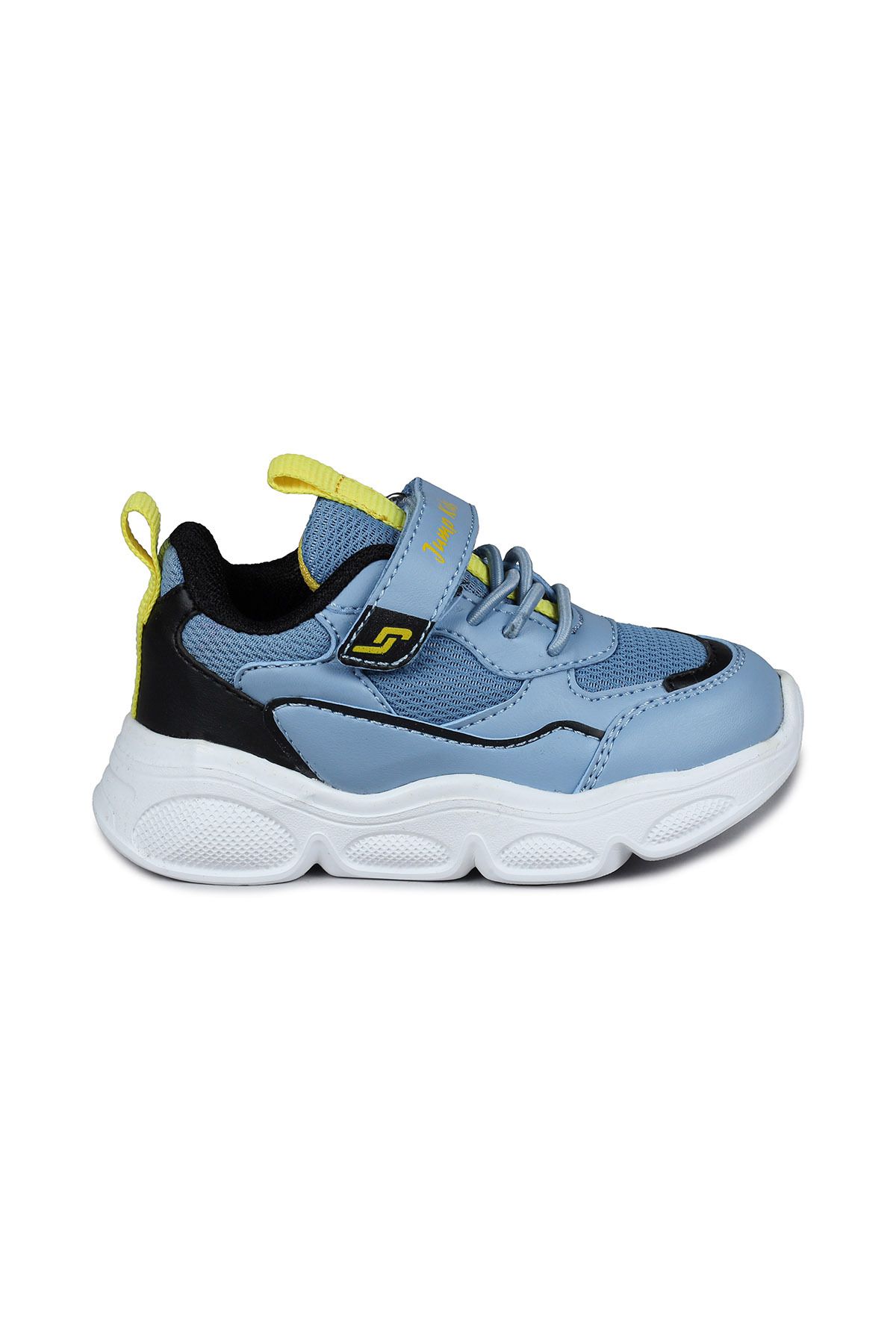 Jump 28122 Cırtlı Mavi - Siyah Üniseks Çocuk Sneaker Günlük Spor Ayakkabı