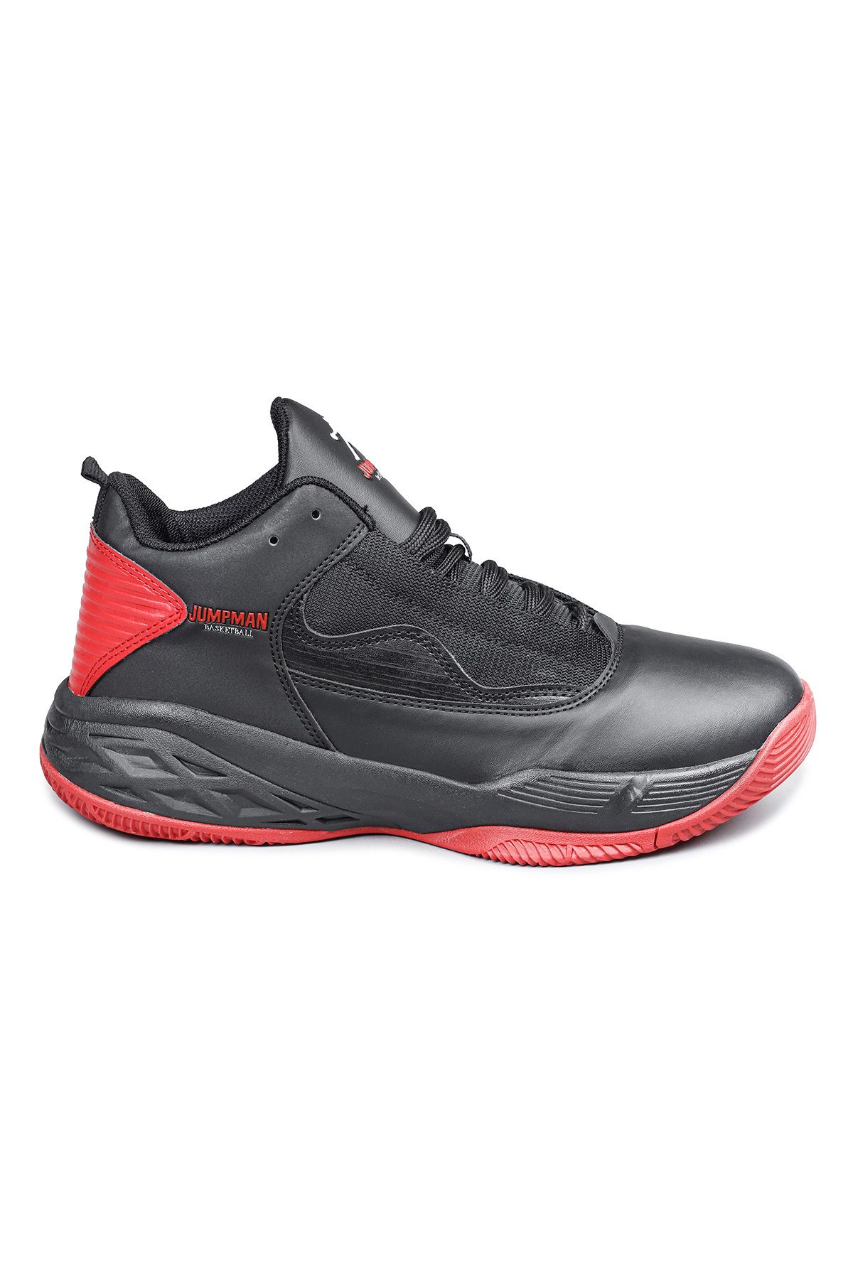 Jump 27721 Siyah - Kırmızı Erkek Çocuk Basketbol Spor Ayakkabısı