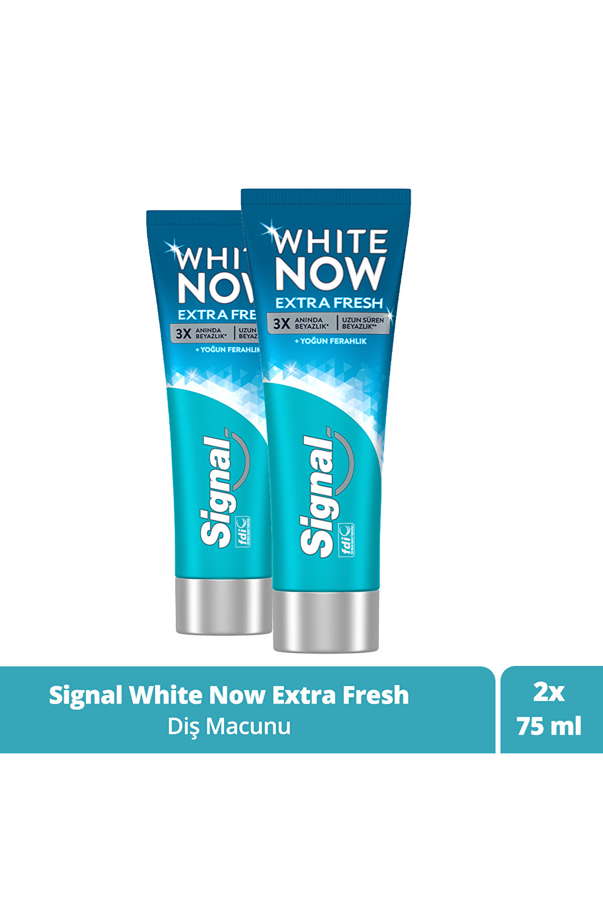 Signal White Now Diş Macunu Extra Fresh Yoğun Ferahlık 75 ml X2