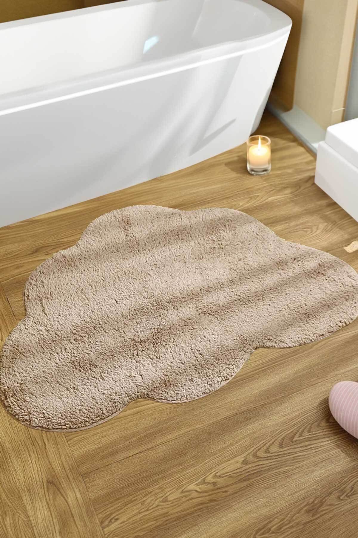 Decomia Home Puffy Premium Peluş Bulut Kaymaz Banyo Paspası Banyo Halısı Banyo Dekorasyonu