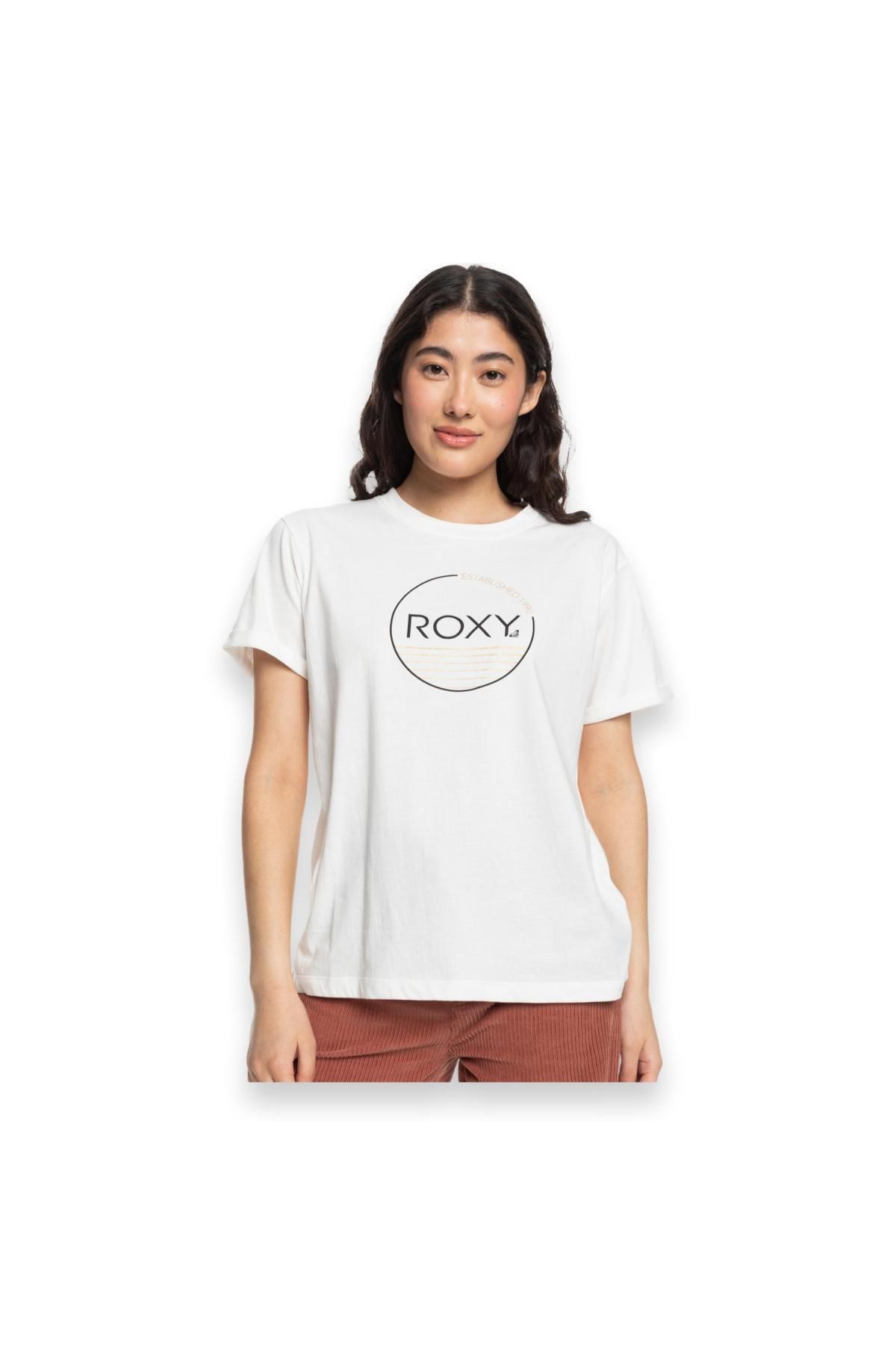 Roxy Erjzt05698 Noon Ocean Beyaz Kadın T-Shirt