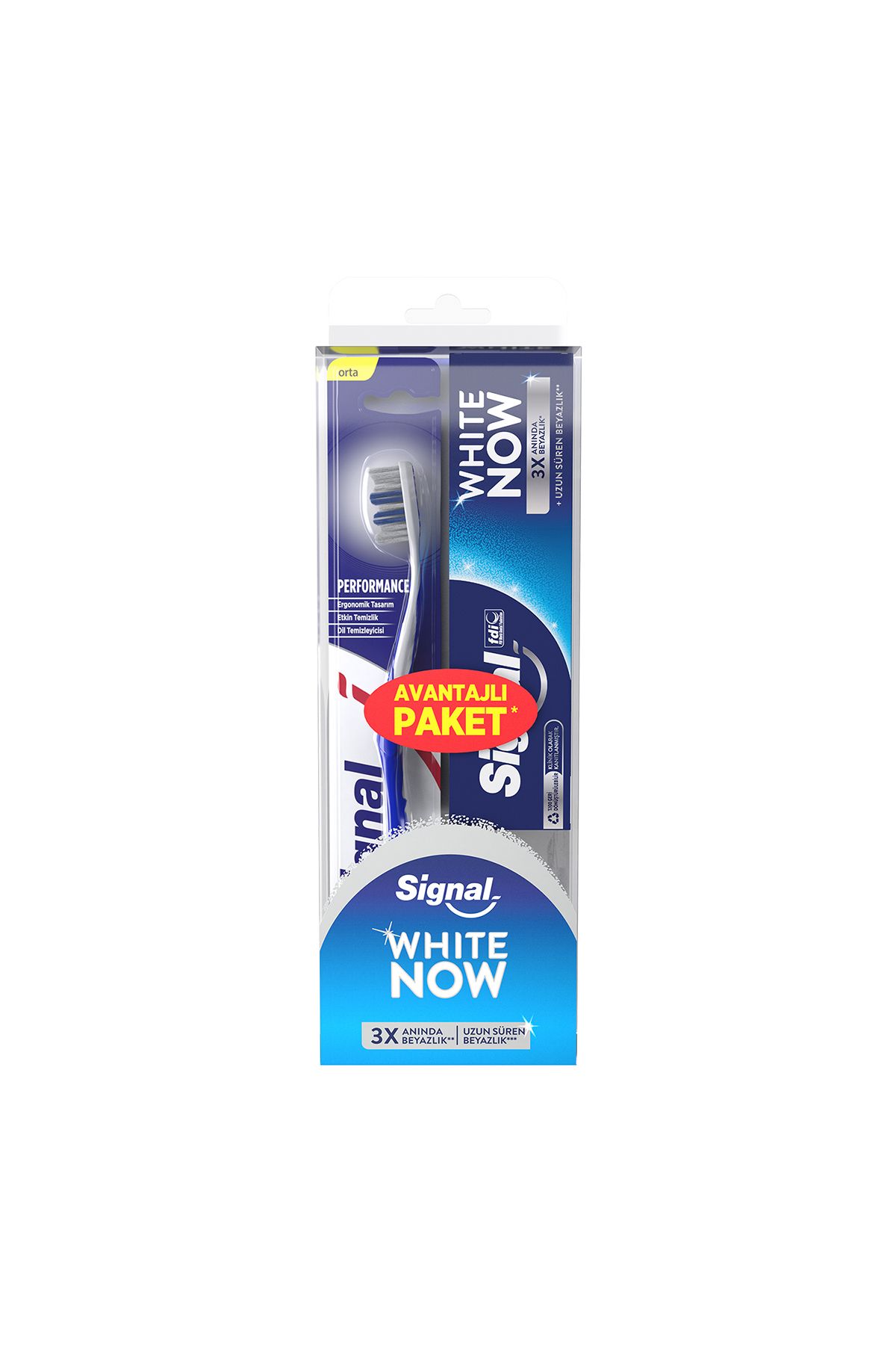 Signal White Now Diş Macunu Original 75 ml Diş Fırçası Performans