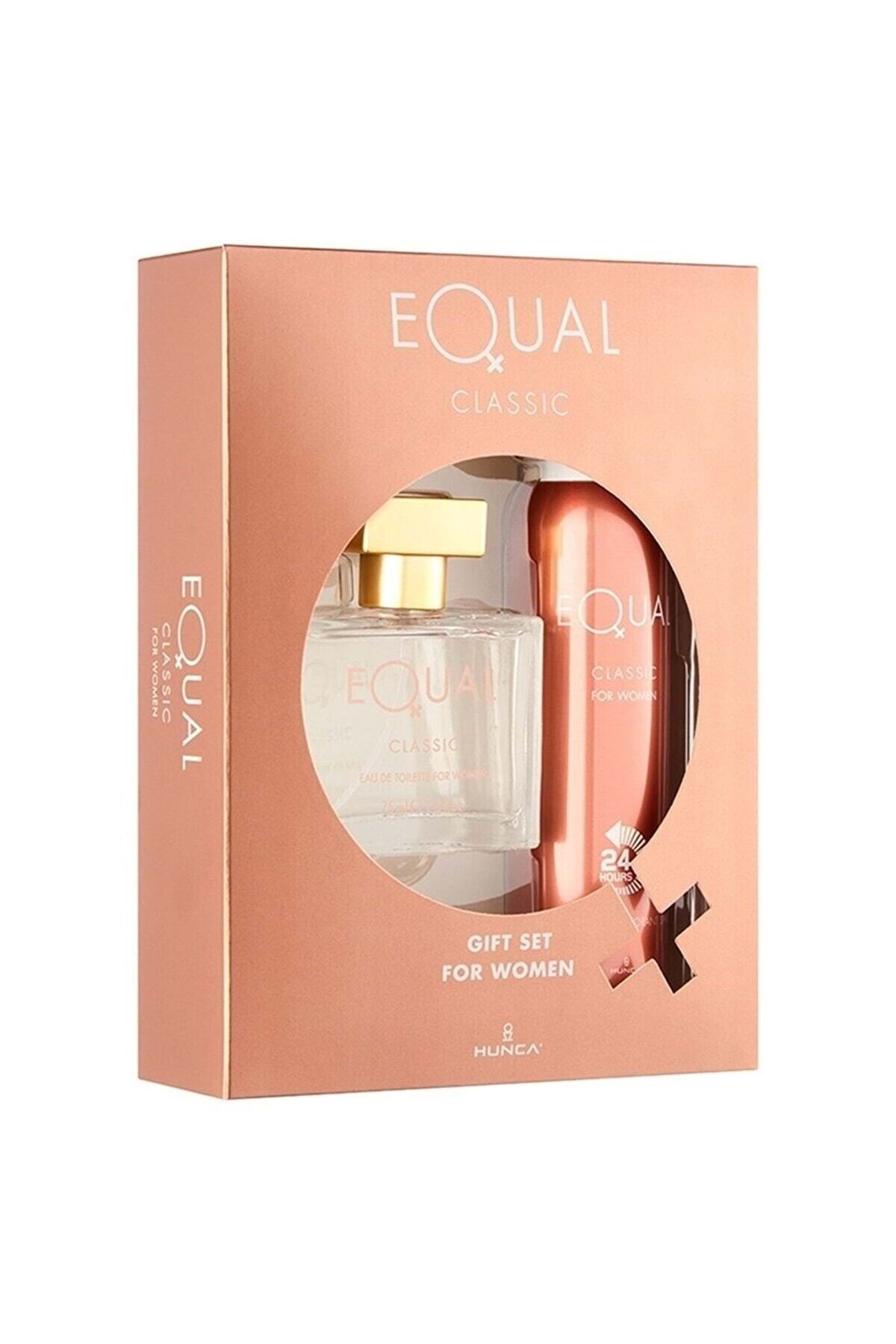Equal Classic Kadın Parfüm Seti 75 ml Edt 150 ml Deodorant