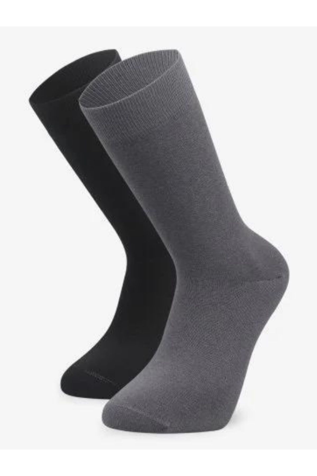 Bolero Erkek 2'li Organik Çorap Füme Siyah
