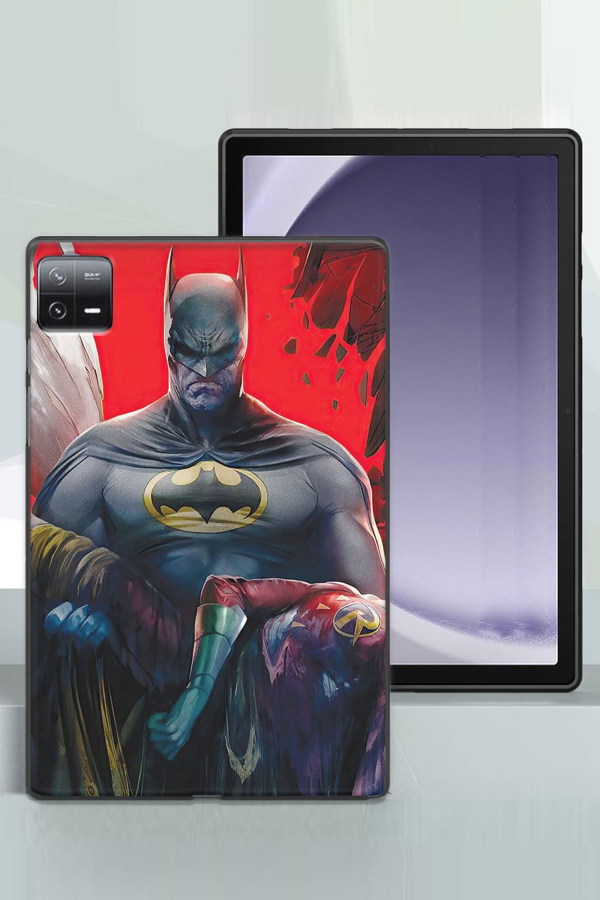 Lopard Mi Pad 6 11 Inç 2023 Uyumlu    Kılıf Animasyon 8 Batman Siyah Tablet Koruyucu
