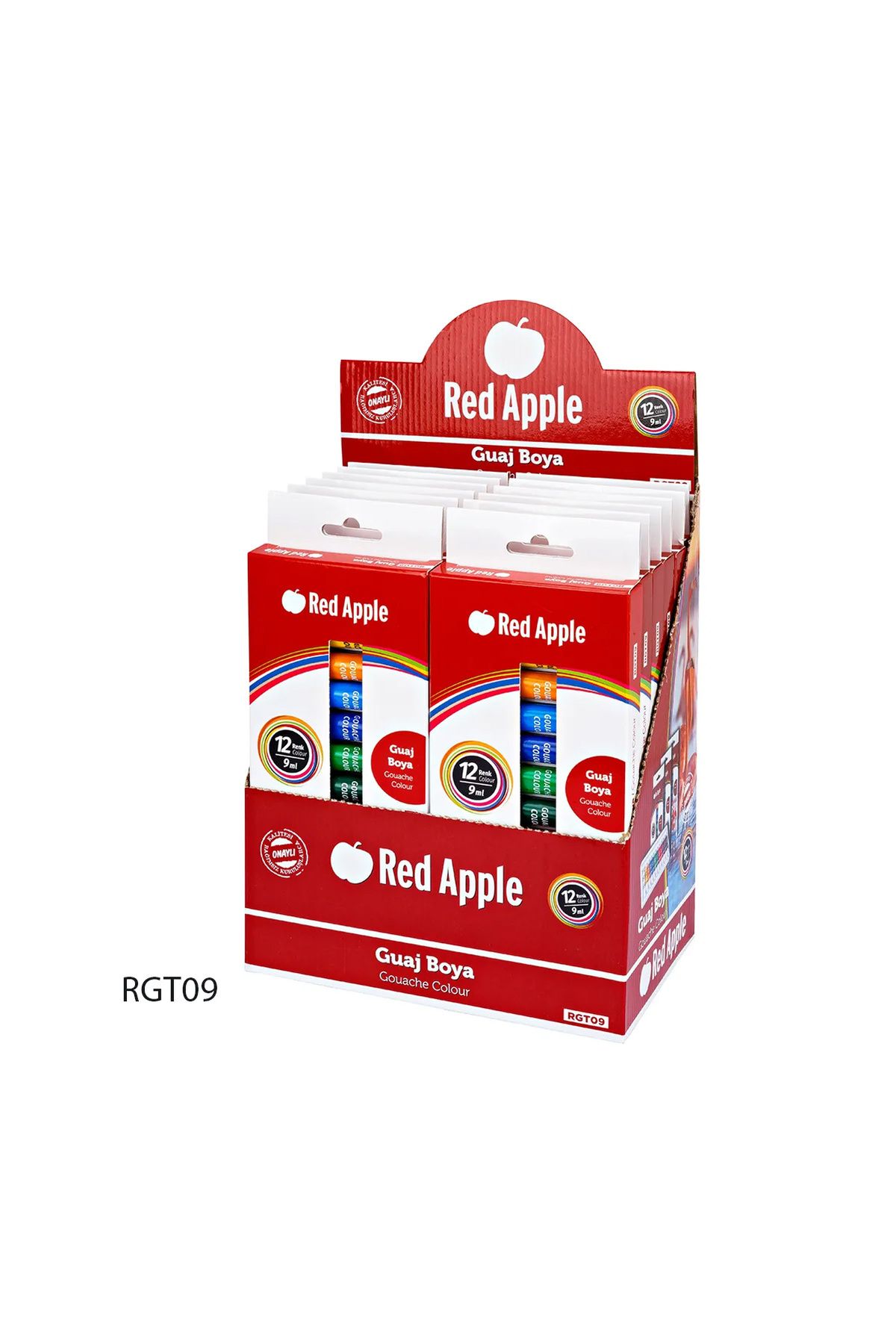 edikli store Red Apple Guaj Boya Tüp 9 Ml 12x72