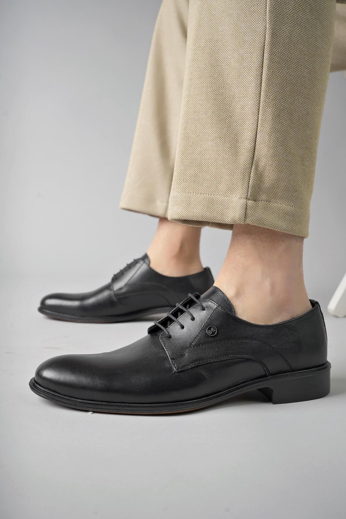 Muggo H0143 Garantili Erkek Günlük Klasik Hakiki Deri Ayakkabı