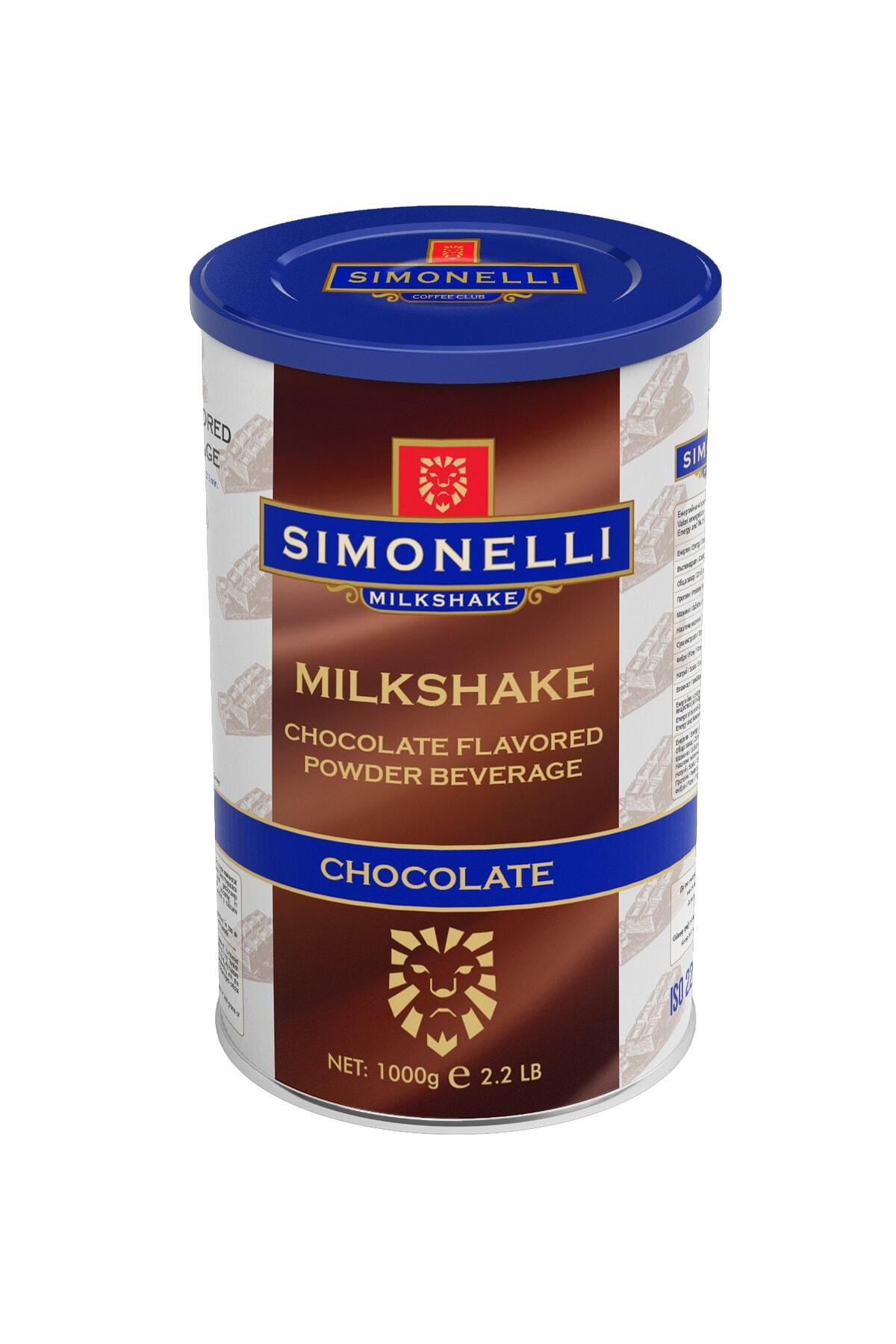 Simonelli Milkshake Çikolata Aromalı 1000g Teneke