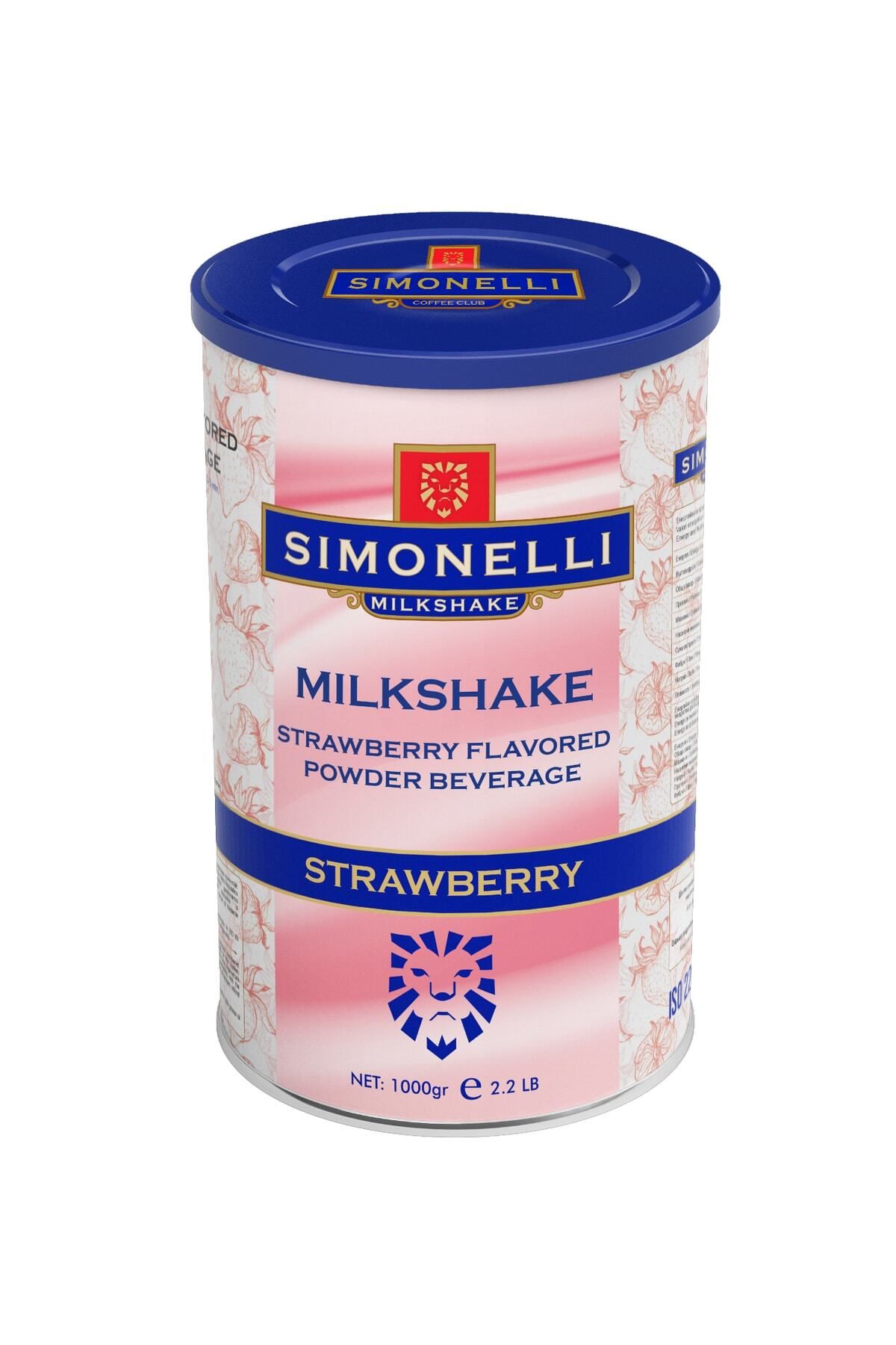 Simonelli Milkshake Çilek Aromalı 1000g Teneke