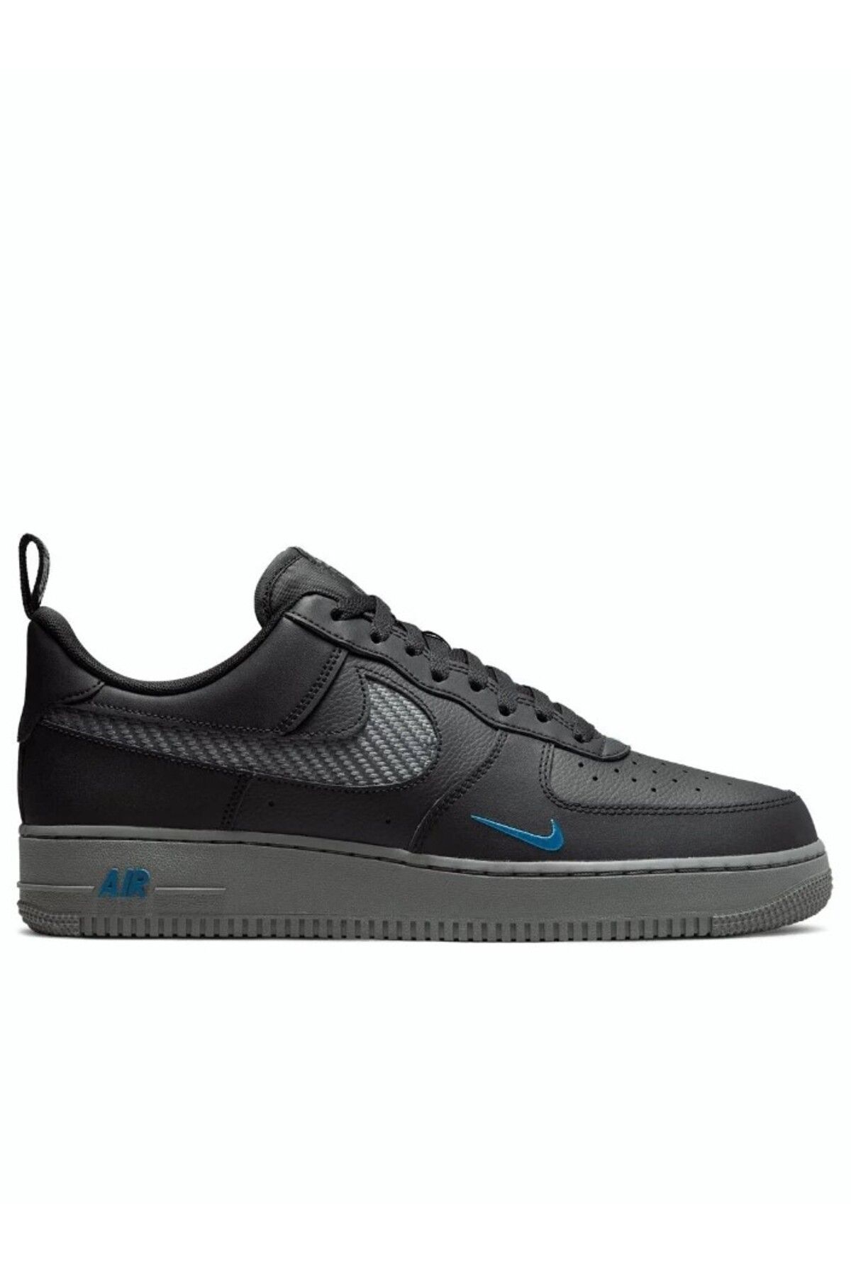 Nike Air Force 1 07 Lv8 J22 Leather Sneaker Deri Erkek Siyah Sneaker Günlük Spor Ayakkabı