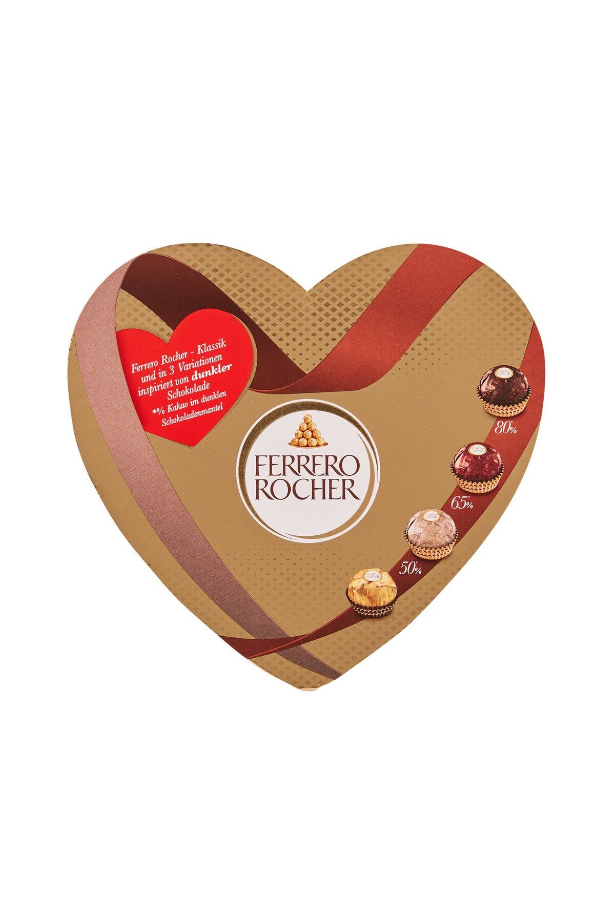 Ferrero Rocher Selection Herz Kalpli Kutuda Fındıklı Sütlü ve Bitter Çikolata 125 G - Hediyelik Çikolata