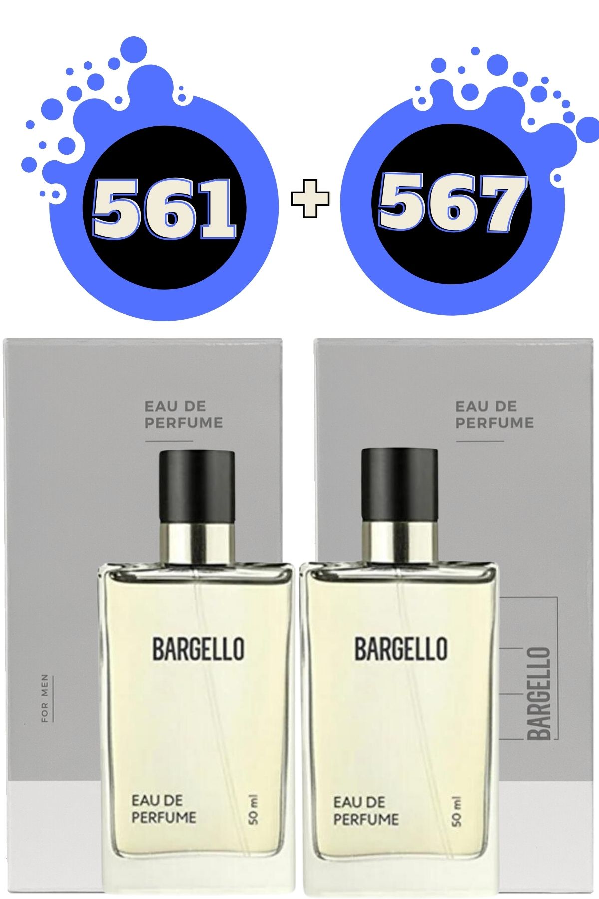 Bargello 561 Edp Fresh 50 ml + 567 Edp Fresh 50 ml Erkek Parfüm Seti
