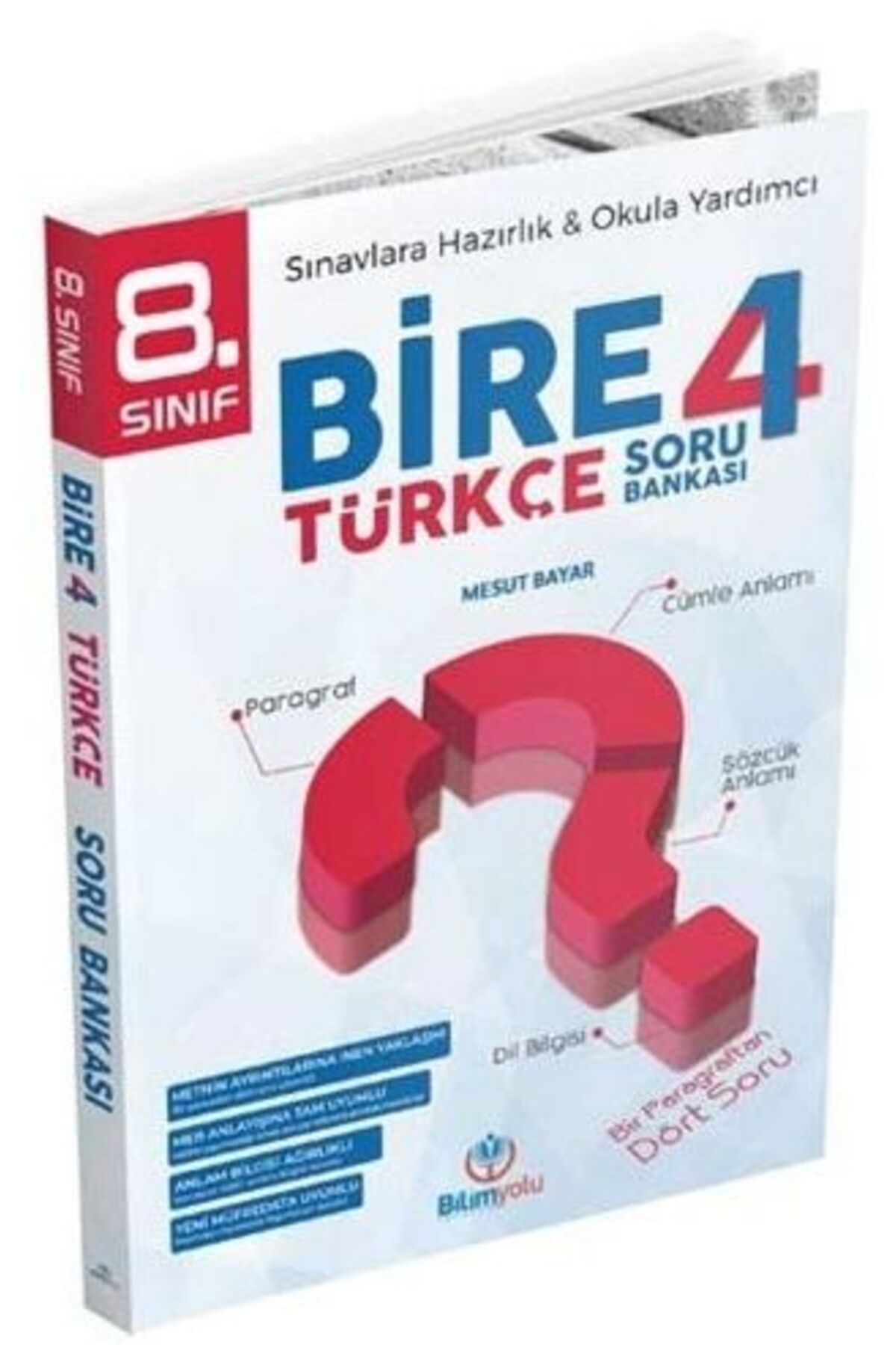 Bilgiyolu Yayıncılık Bilimyolu Yayınları 8.sınıf Türkçe Bire 4 Soru Bankası