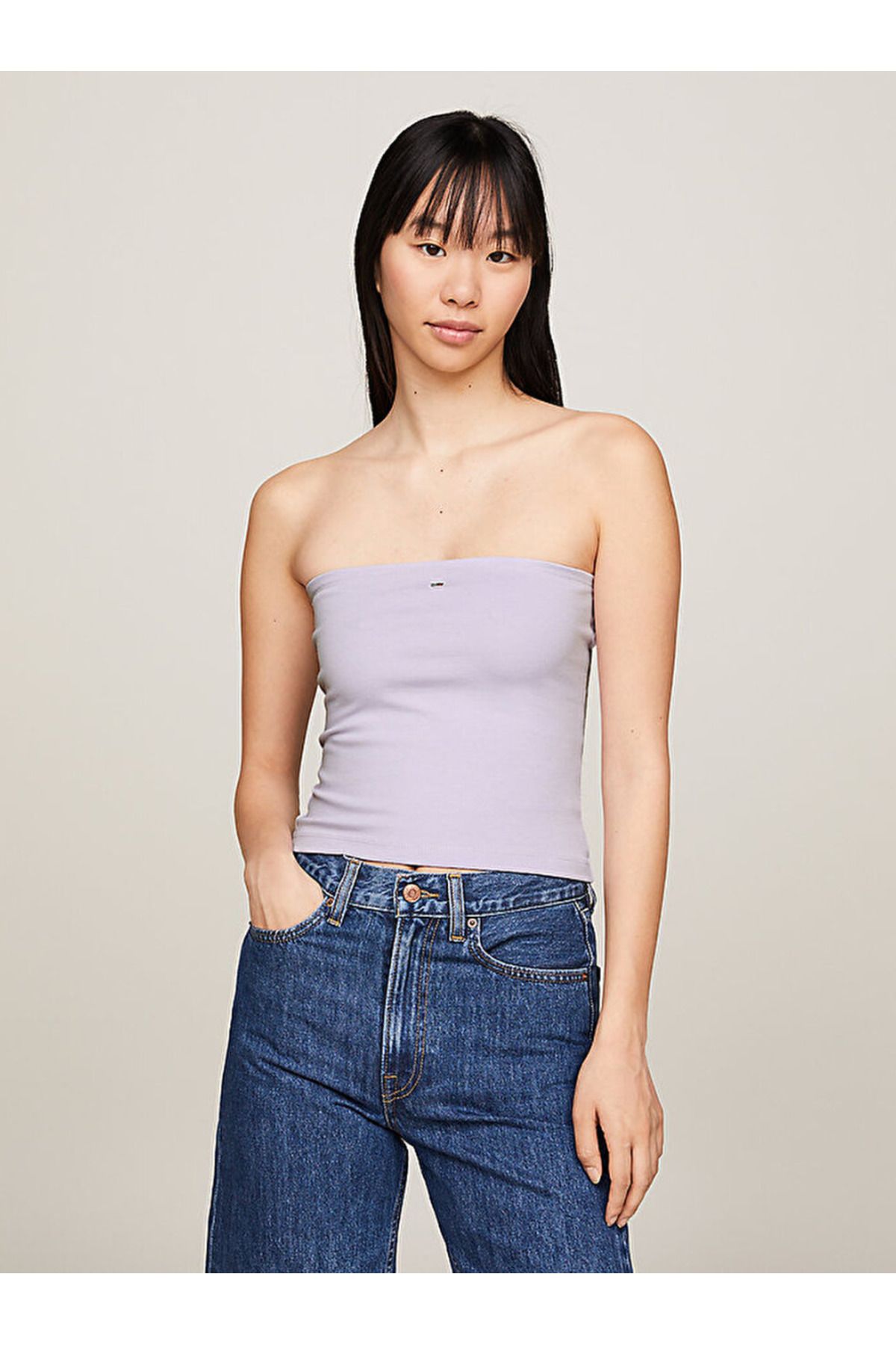 Tommy Hilfiger Essential Flag Patch Slim Fit Tube Top