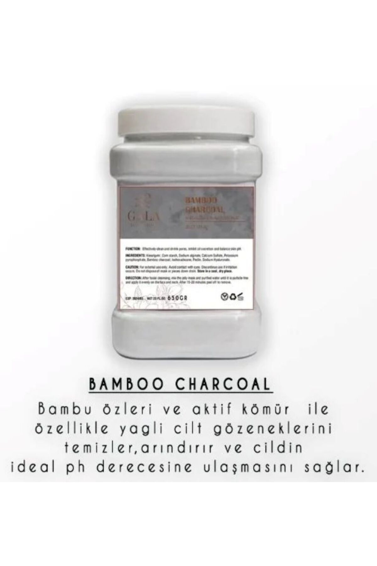 GALA Professional Peel Off Toz Jel Maske Bamboo Charcoal 680 Gr. tnlgalasmartpro