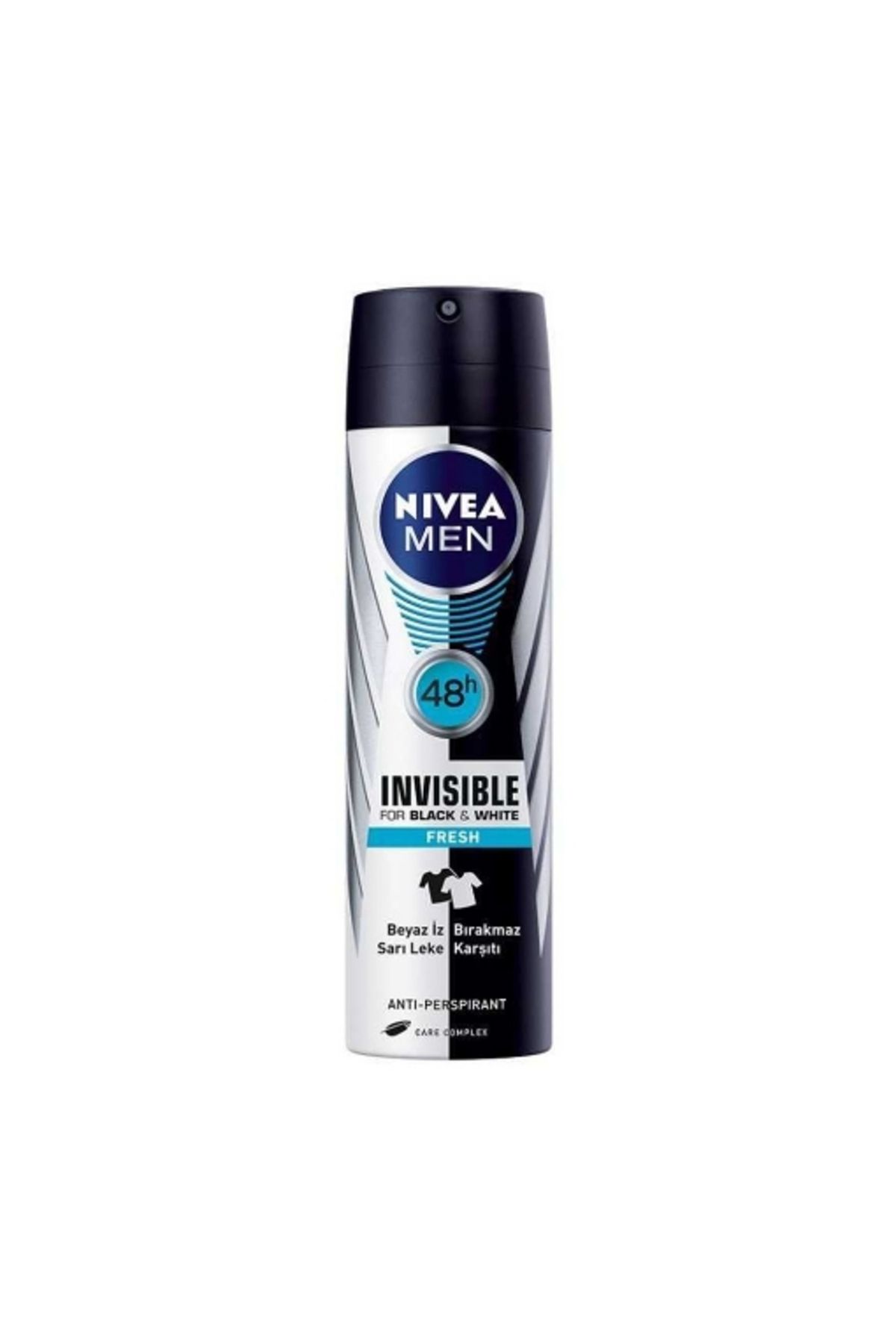 NIVEA Nıvea Men Erkek Sprey Deodorant Black&white Invisible Fresh 150ml,48 Saat Anti-perspirant Koruma
