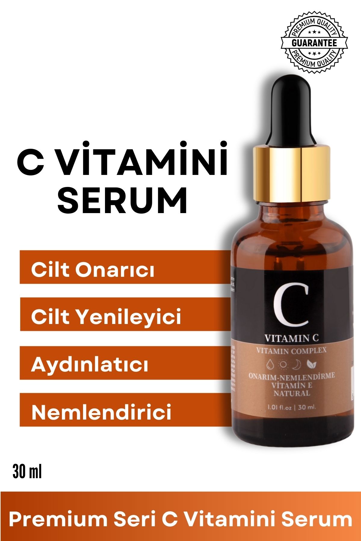For You Gold C Vitamini Serum (HYALURONİK ASİT - AYDINLATICI SERUM) Yüz Bakım Serumu