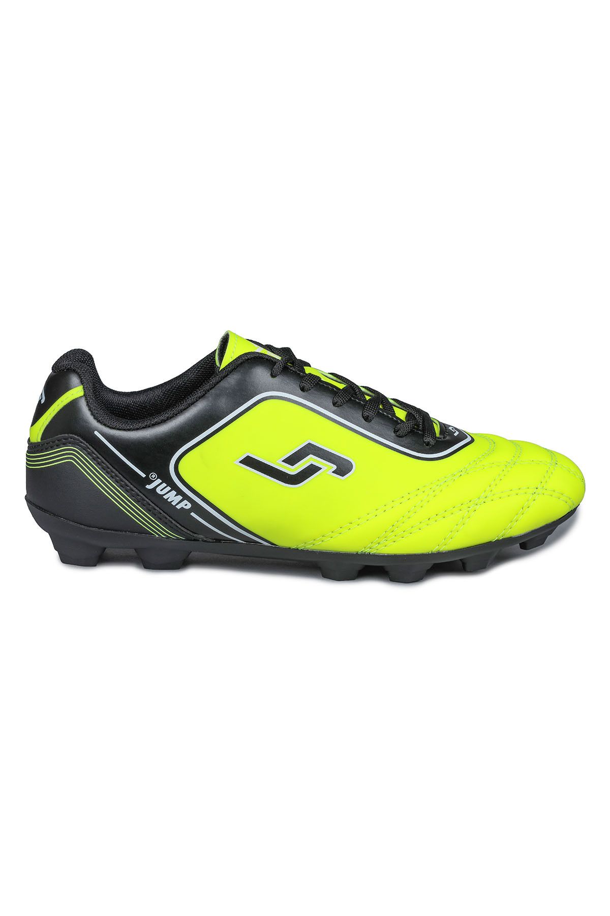 Jump 26752 Neon Sarı - Siyah Çim Halı Saha Krampon Futbol Ayakkabısı