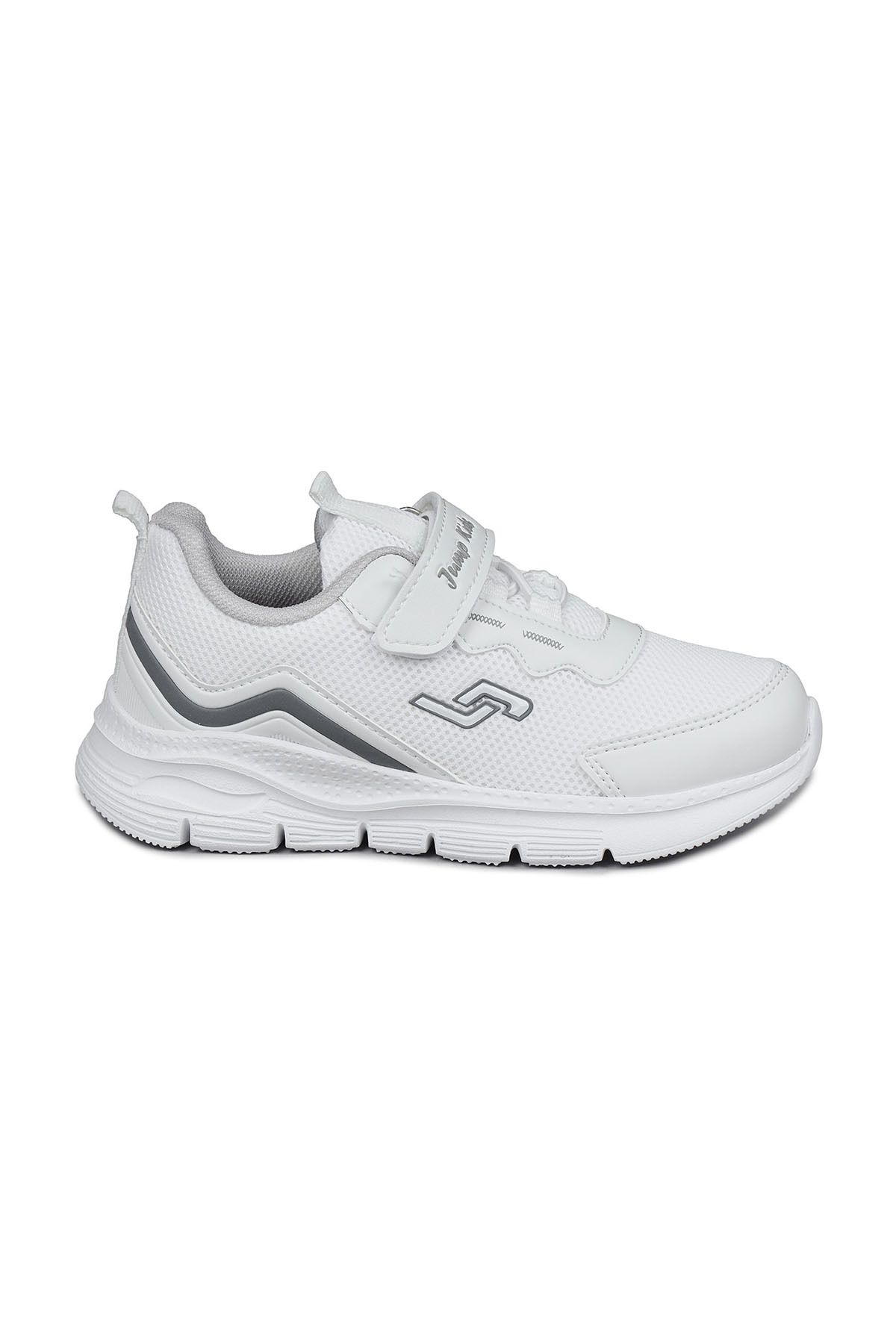 Jump 28102 Cırtlı Beyaz Üniseks Çocuk Sneaker Günlük Spor Ayakkabı