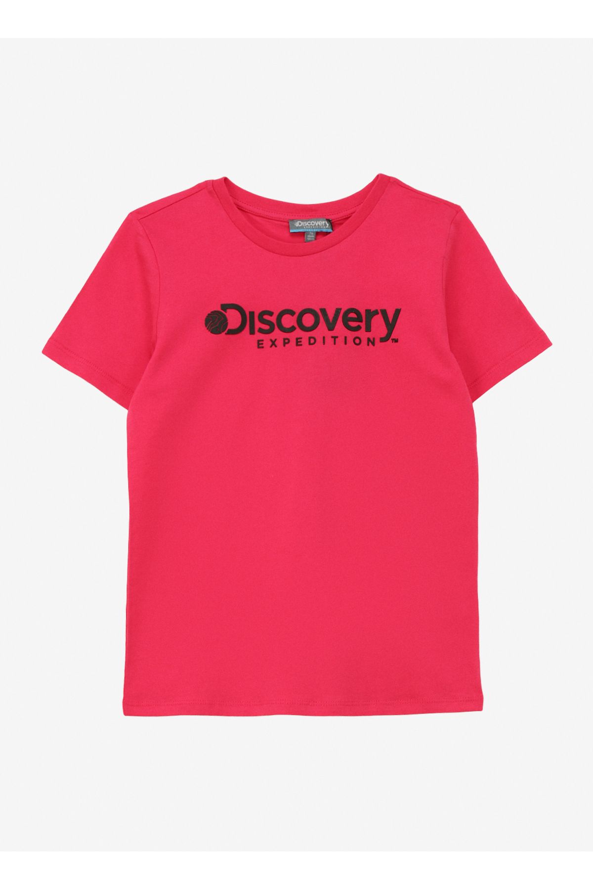 Discovery Expedition Pembe Kız Çocuk Bisiklet Yaka Baskılı T-shirt Rogers Gırl