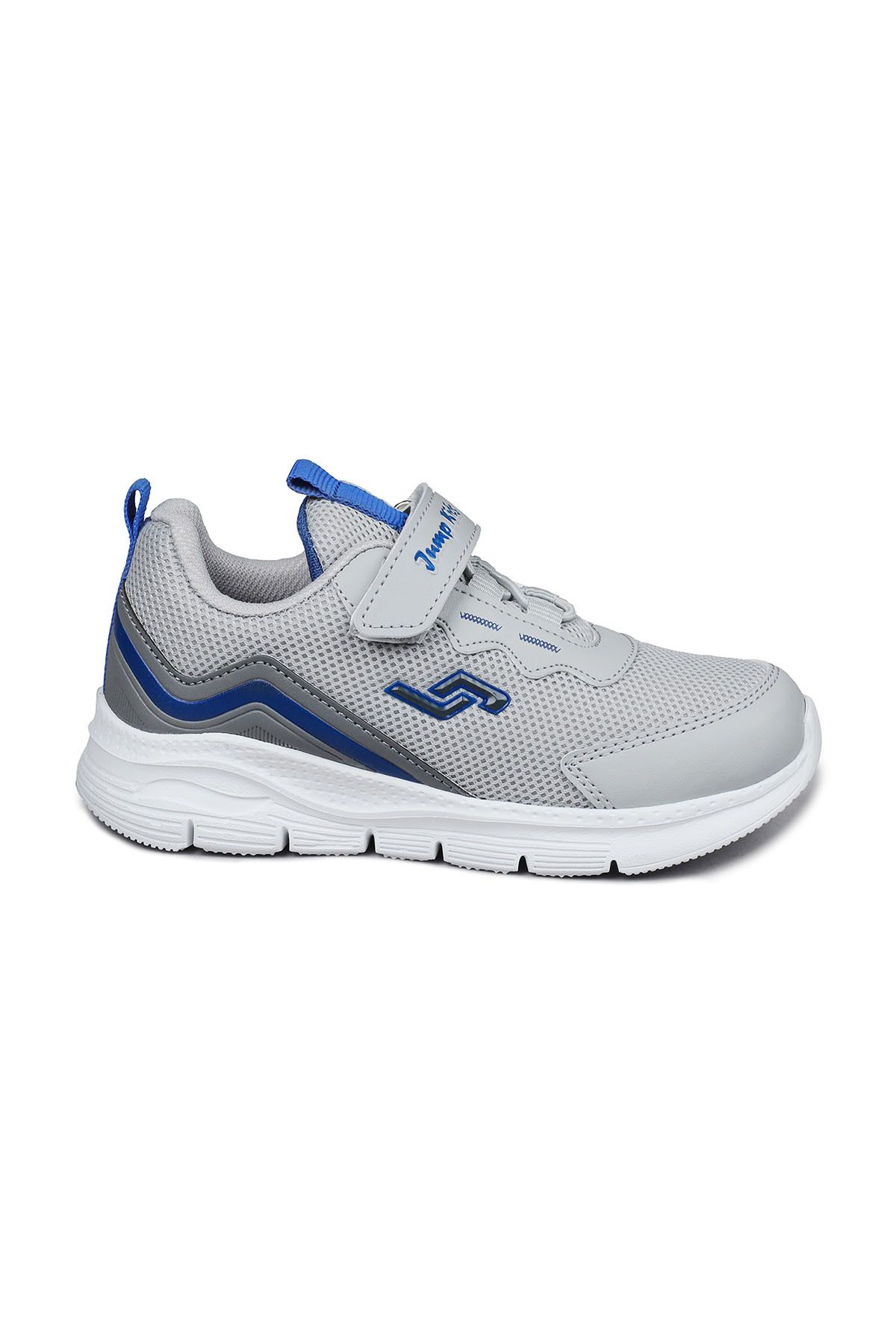Jump 28102 Cırtlı Gri - Mavi Erkek Çocuk Sneaker Günlük Spor Ayakkabı