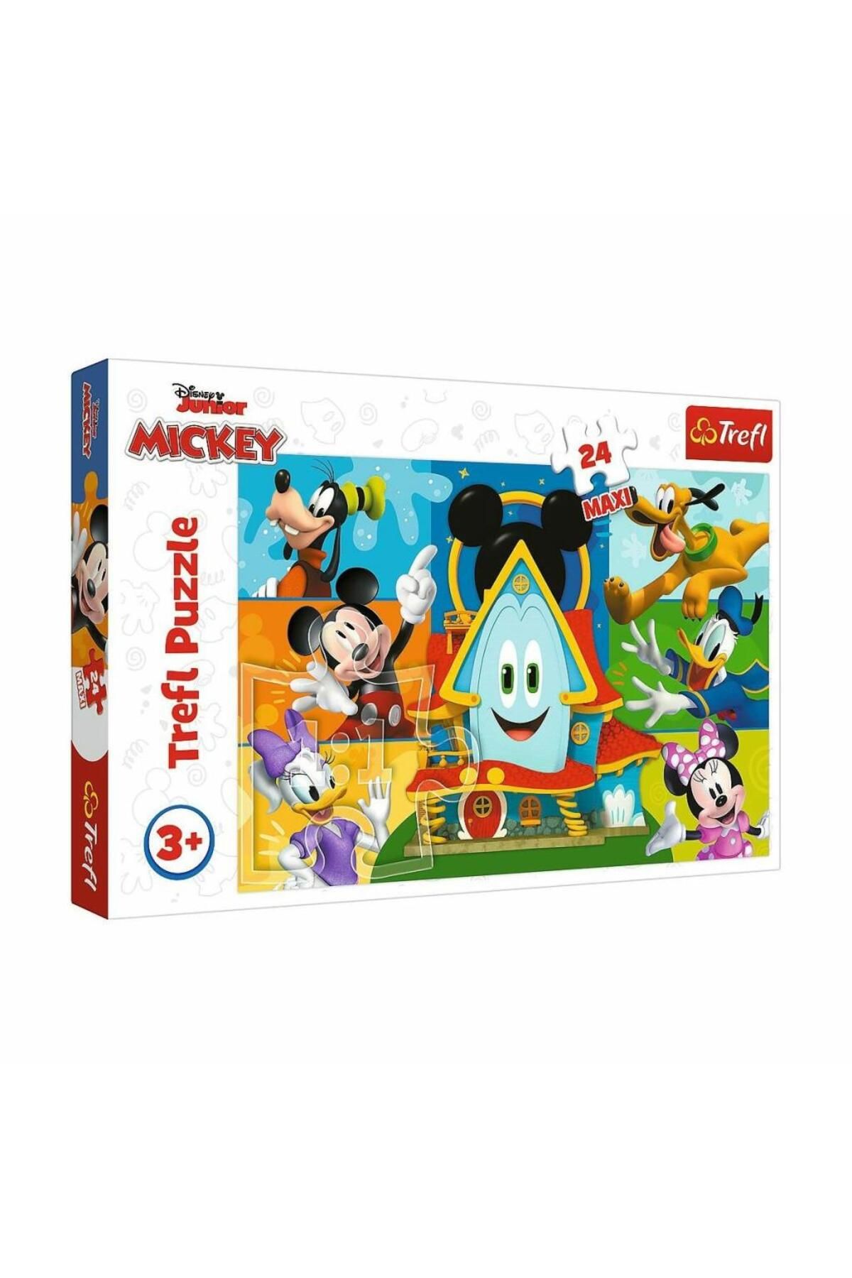 VARDEM OYUNCAK PUZZLE-14351 Maxi Mickey Mouse 24 Parça Çocuk Puzzle - Yubi