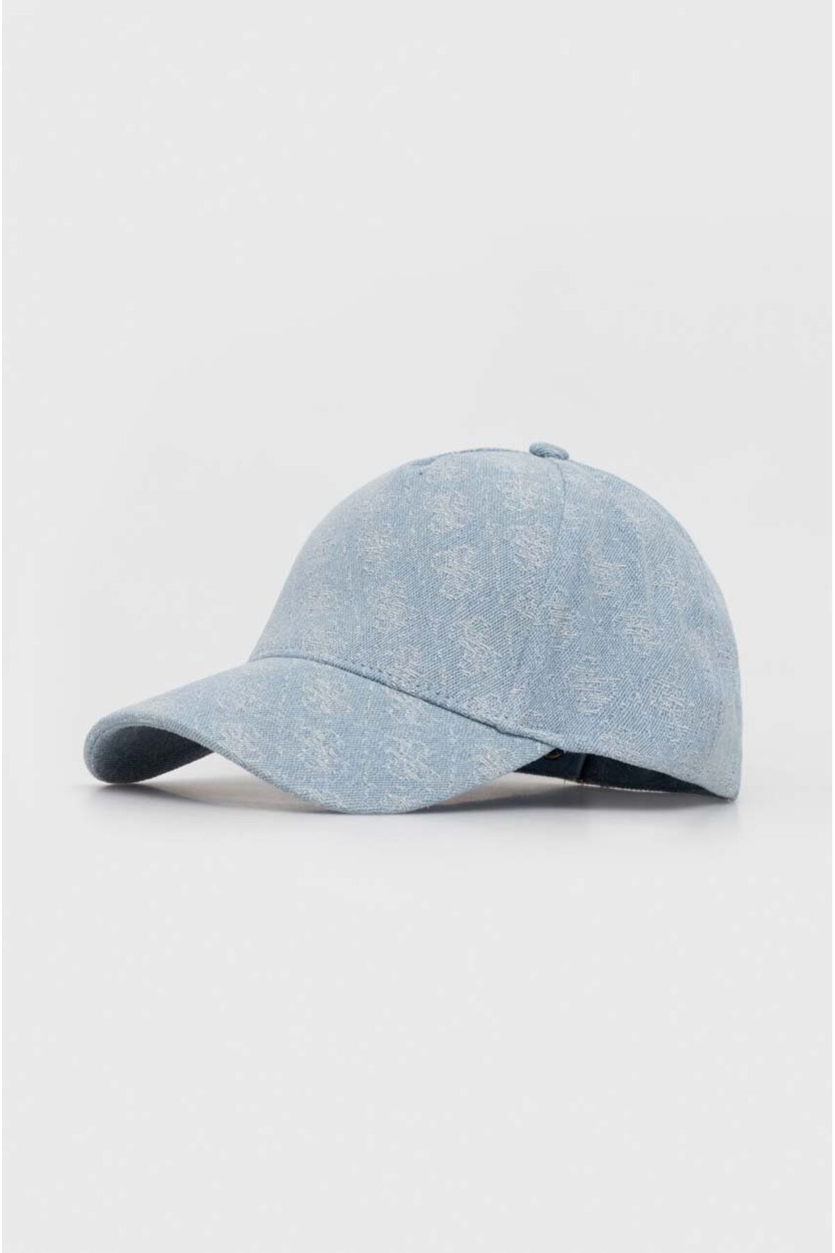 Guess Kadın Logolu Ayarlanabilir Spor Tasarım Açık Mavi Şapka AW5090 COT01-DEN