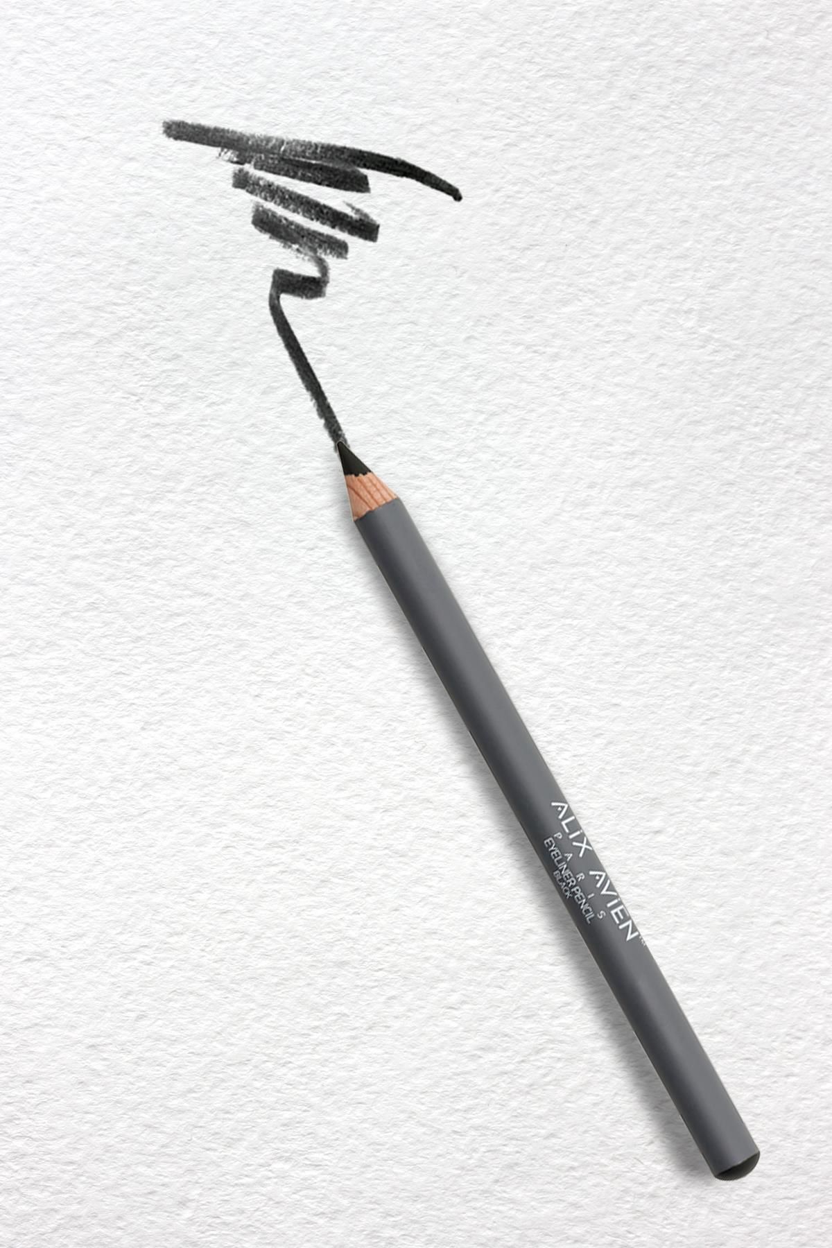 Alix Avien Siyah Göz Kalemi-yoğun Renk- Kremsi Yapı-7 Saate Kadar Kalıcı Etki - Eyeliner Pencil Black
